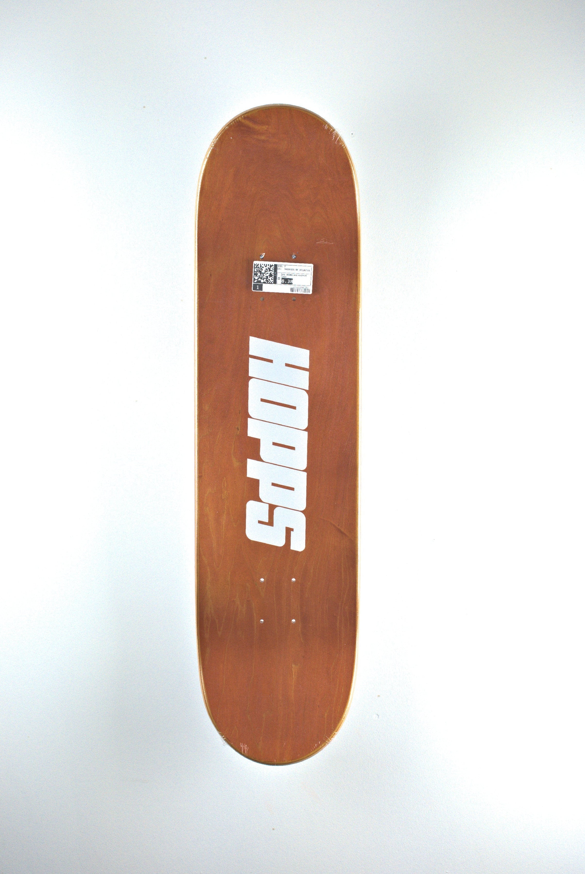 Hopps big chipper skateboard deck mark del negro pro model 8.38 x 32.125 brown skateboard deck