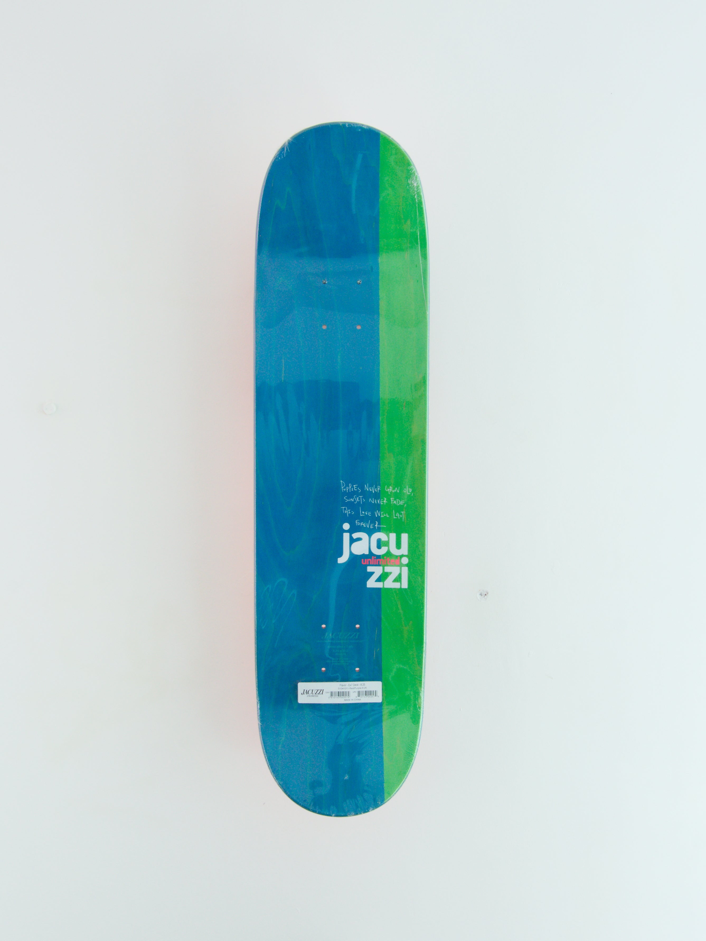 Jacuzzi unlimited - flavour skateboard deck - 8.00 red/purple