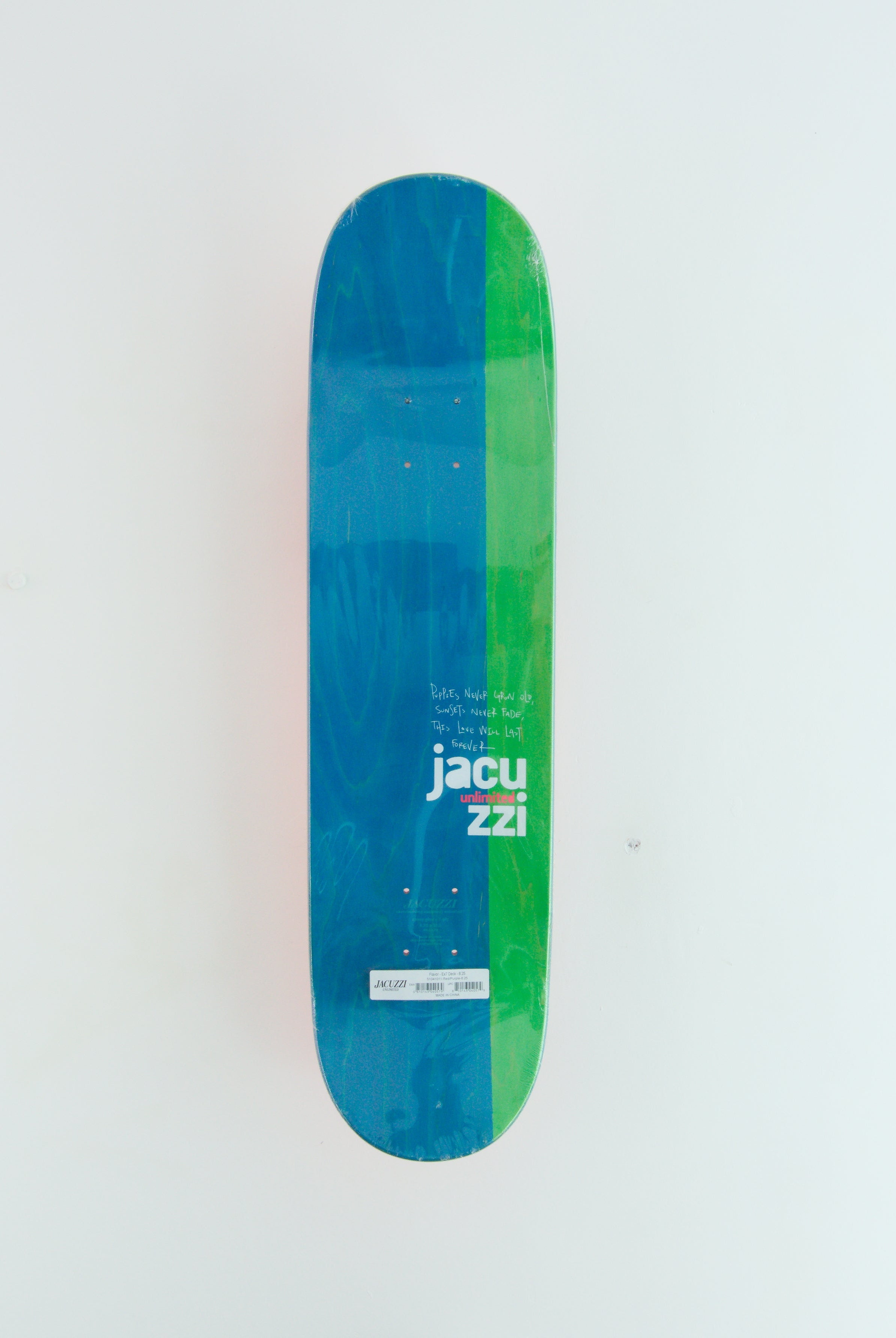 Jacuzzi unlimited - flavour skateboard deck - 8.25 red/purple