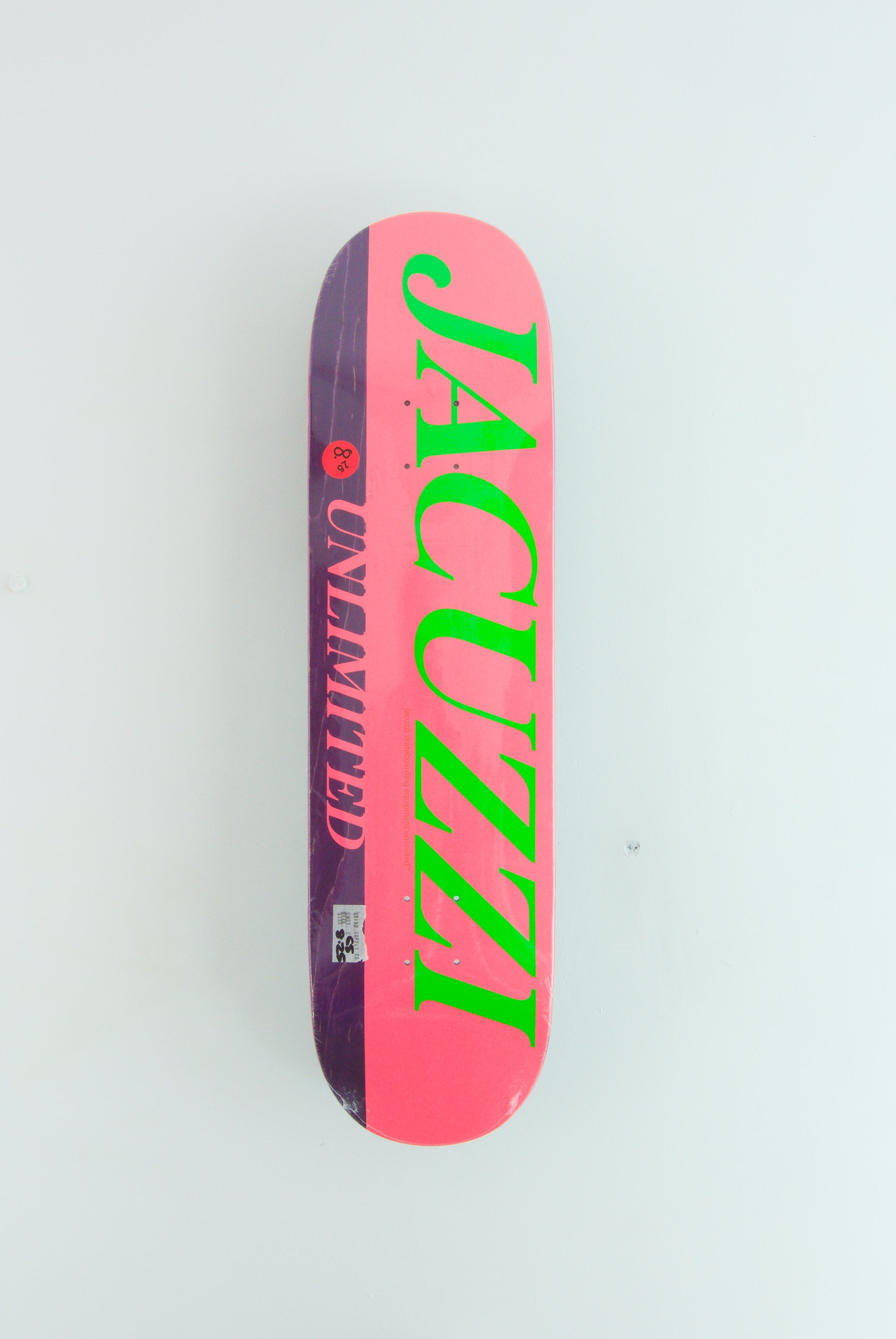 Jacuzzi unlimited - flavour skateboard deck - 8.25 red/purple