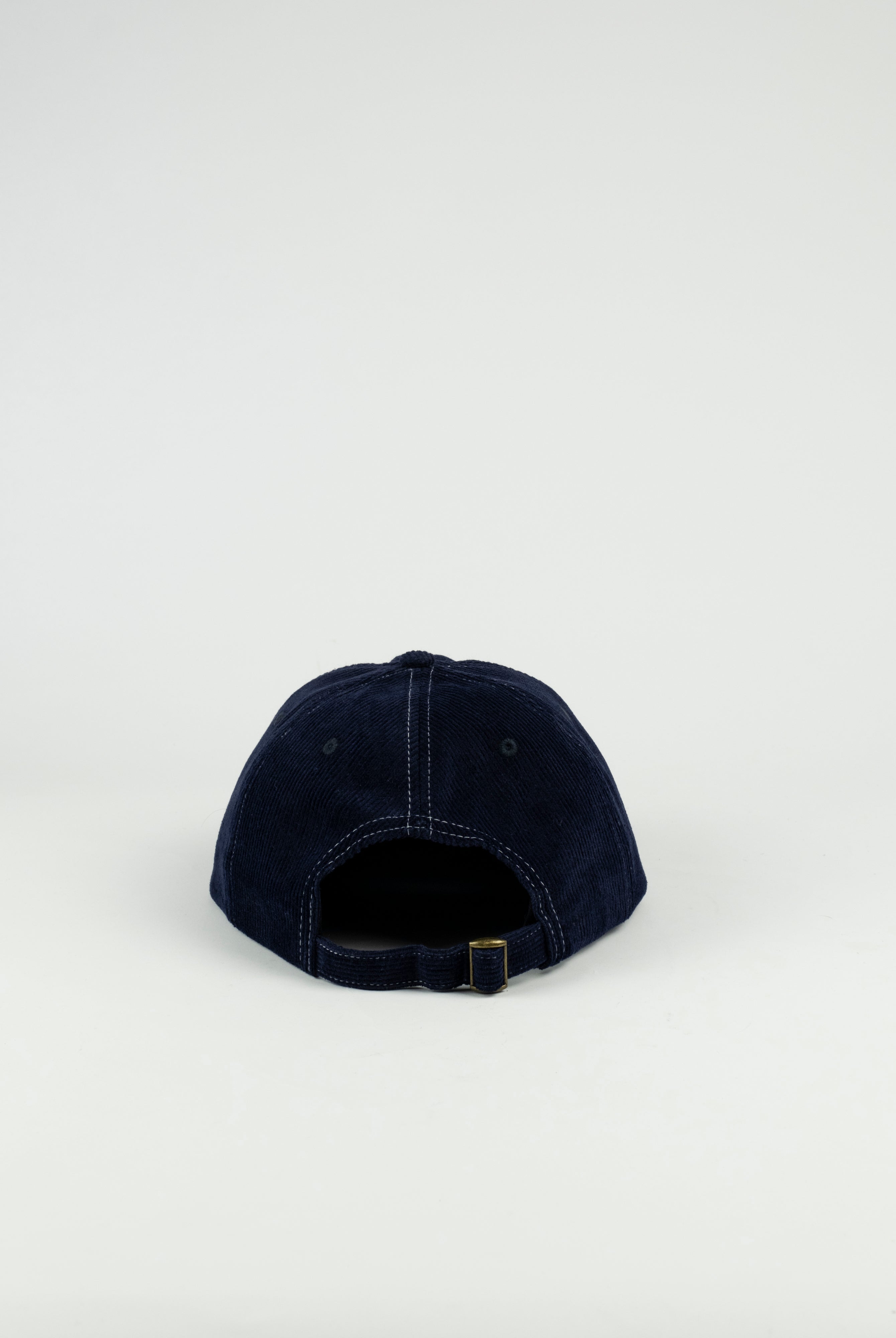 Labor skateshop - pullman cap - navy cord - buckle closed strap back navy blue baseball