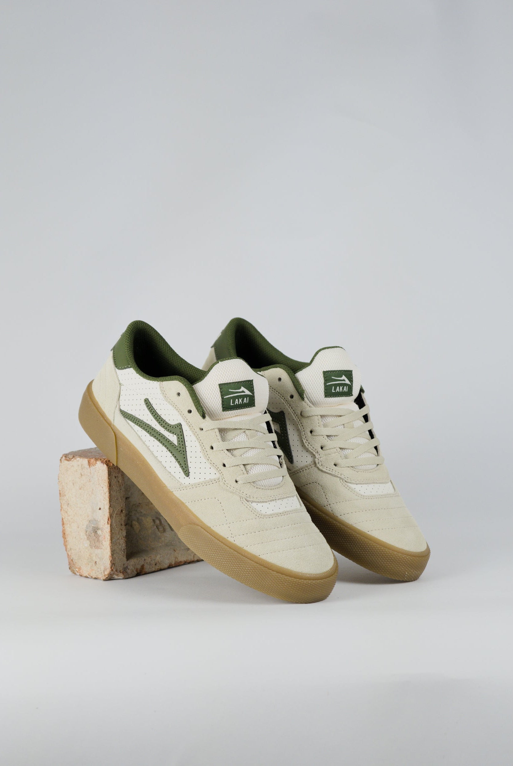Lakai - cambridge skate shoe - cream suede