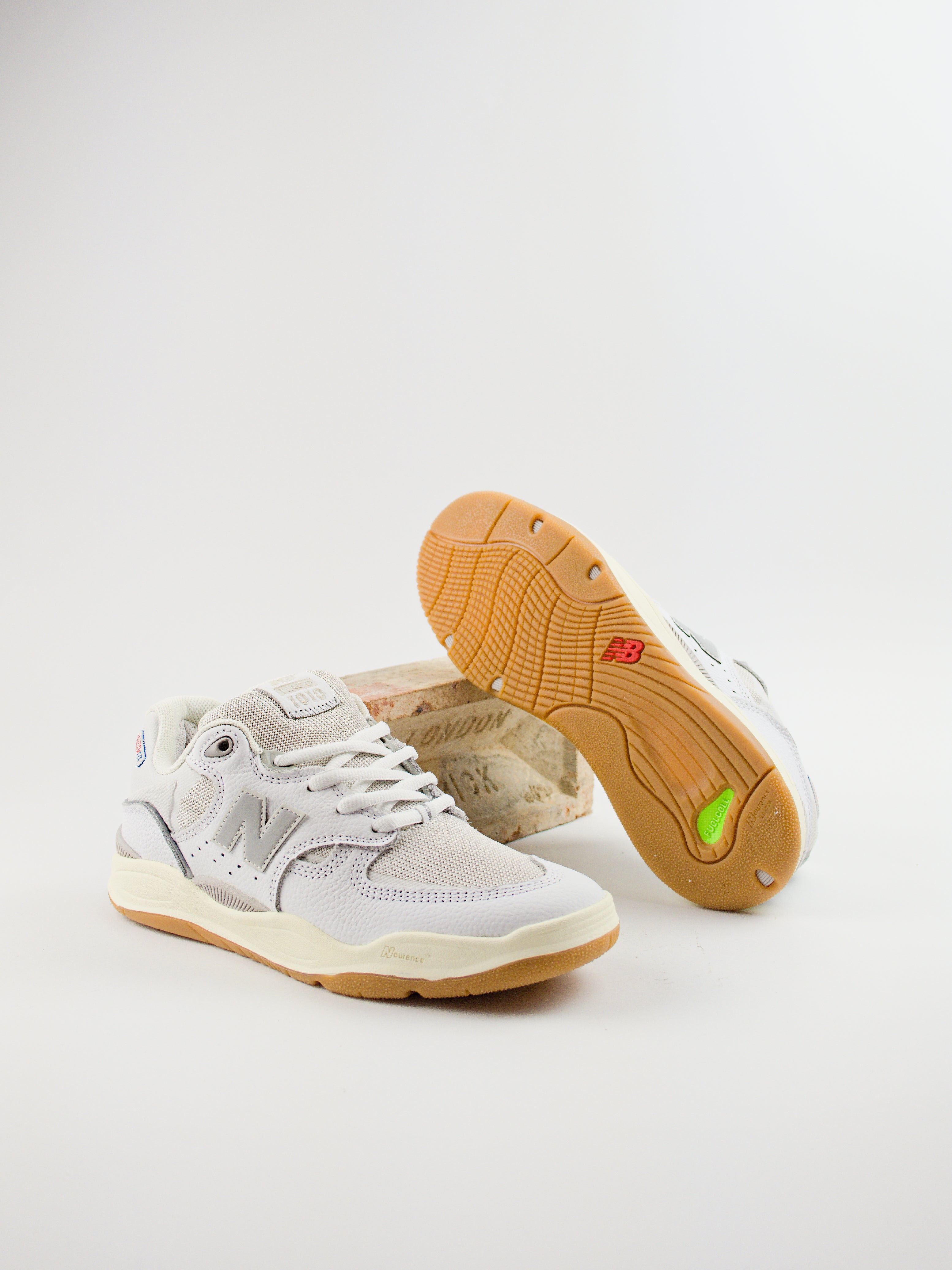 New balance numeric - 1010 tiago lemos - pro skate shoe white / gum