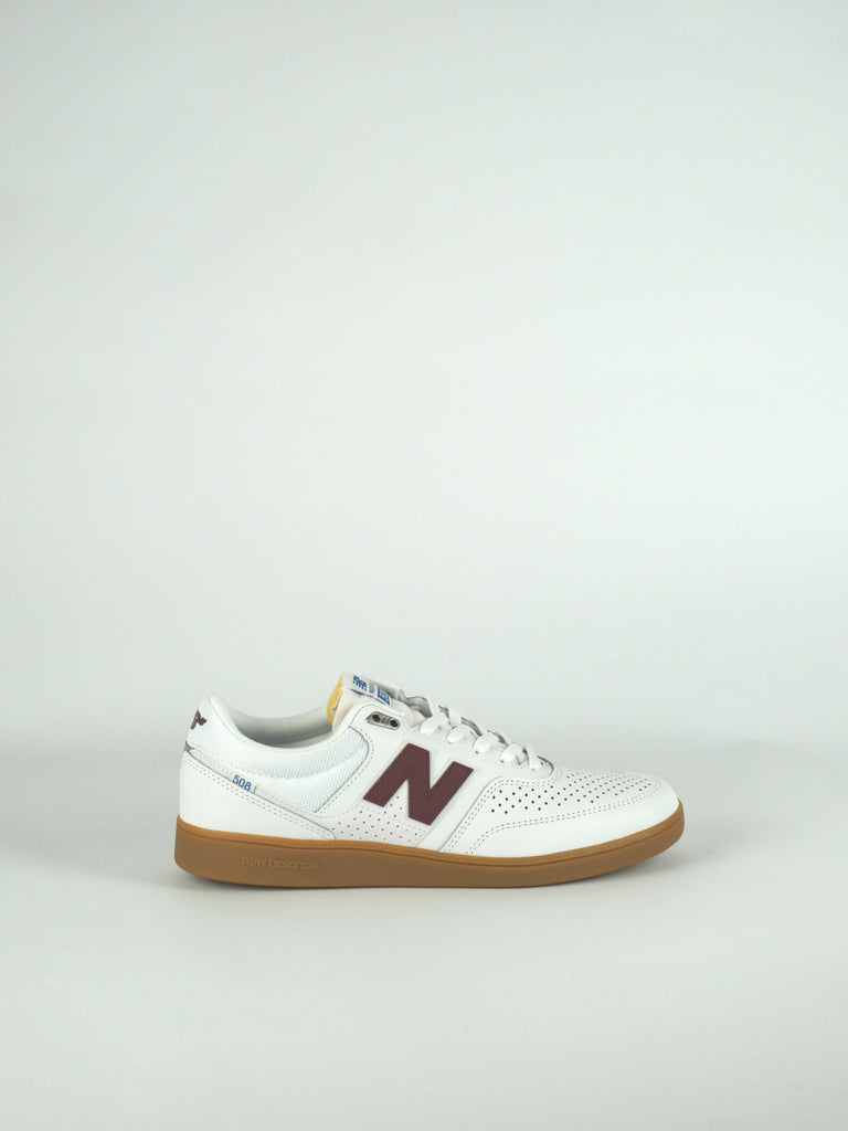 New Balance Numeric - 508 Wbg - White / Off / Red - Brandon Westgate - Pro Model Footwear Fast Shipping - Grind Supply Co - Online