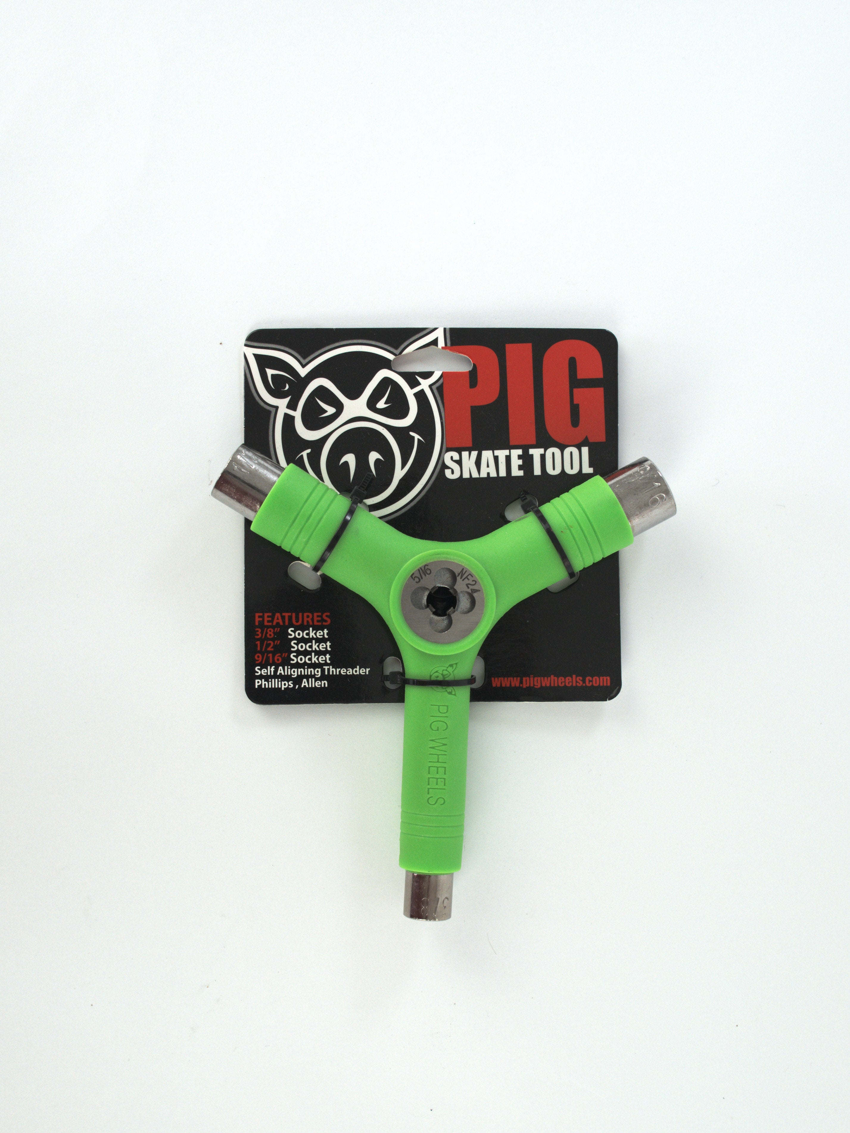 Pig wheels pg multi tool green grind supply online skateboard shop green y shaped skateboard