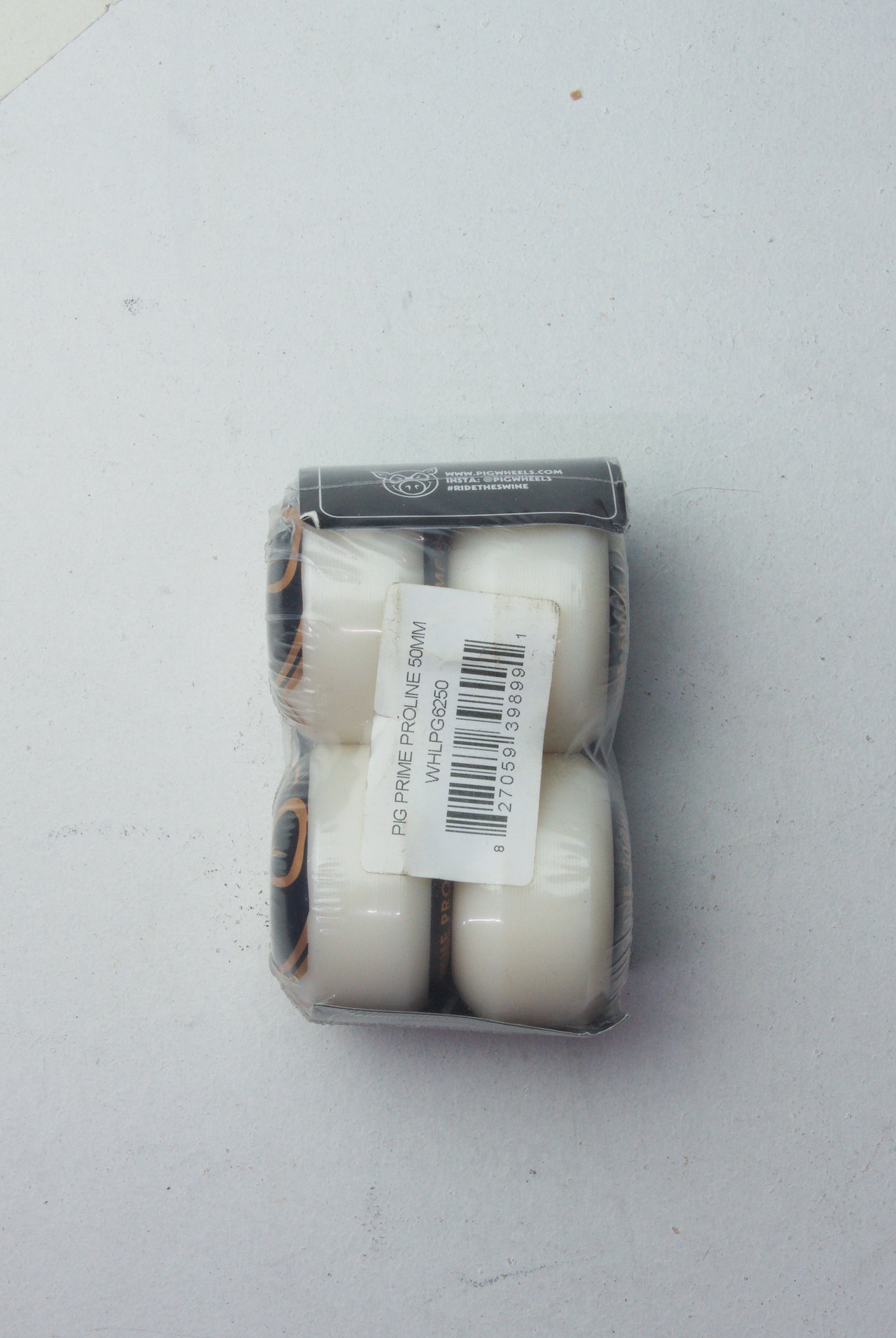 Pig wheels - proline skateboard - 101a 50mm package white thread