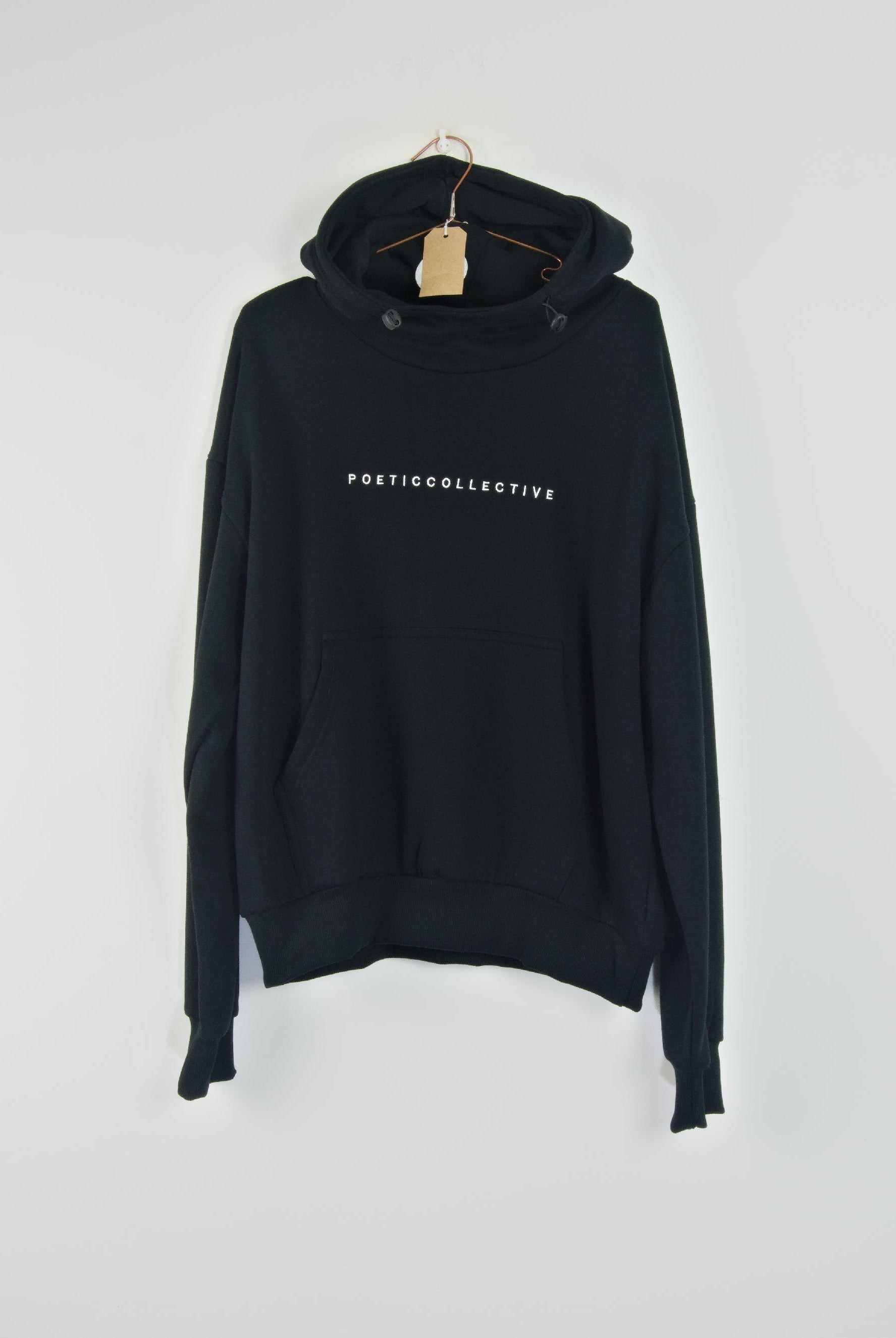 Poetic collective - ninja hoodie - heavyweight organic cotton - black