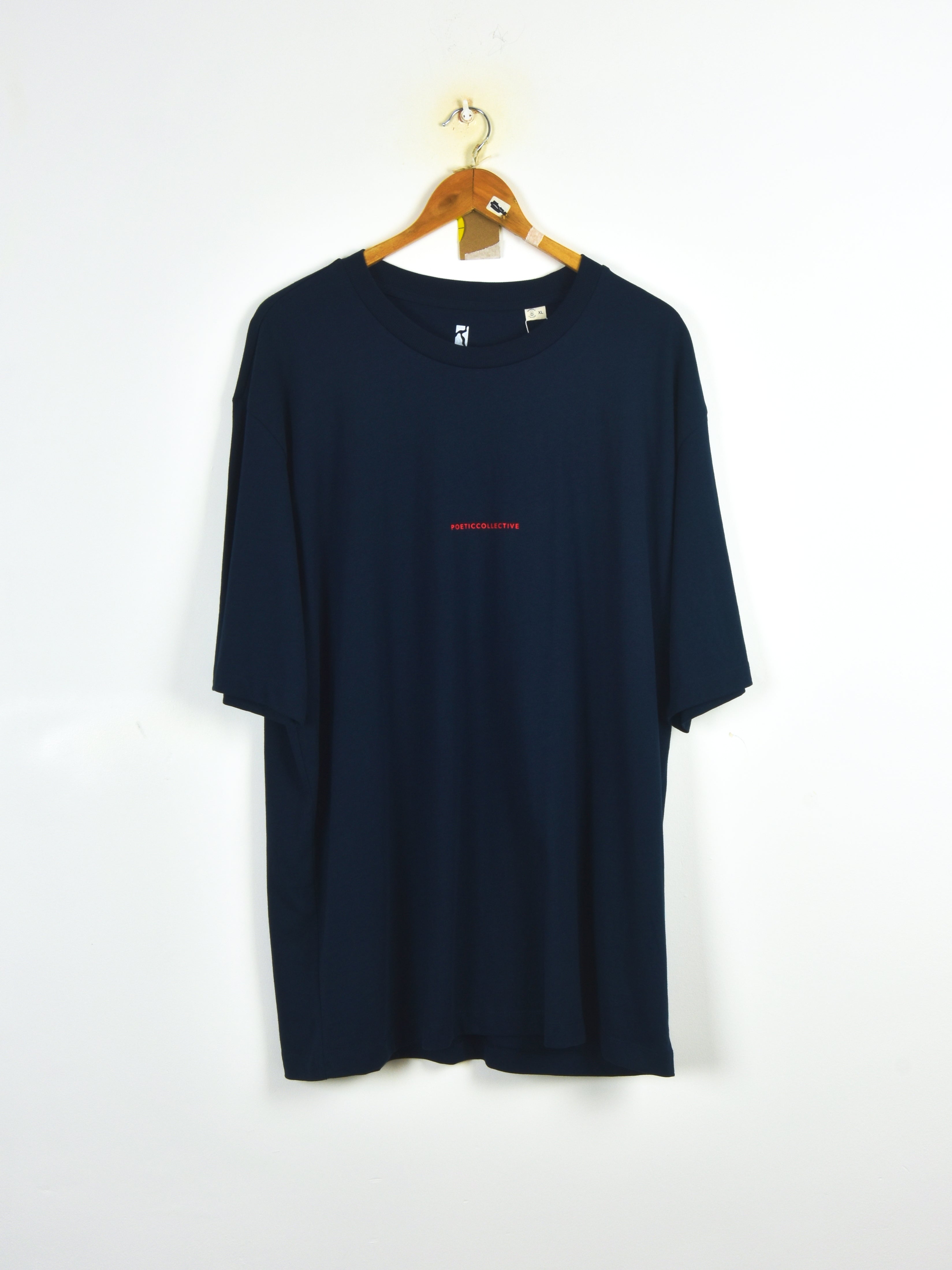 M poetic collective - poem tee - navy blue medium last one plain navy blue