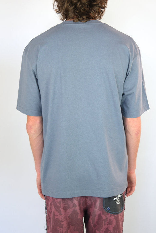 Poetic collective - world tee - grey plain gray short-sleeved