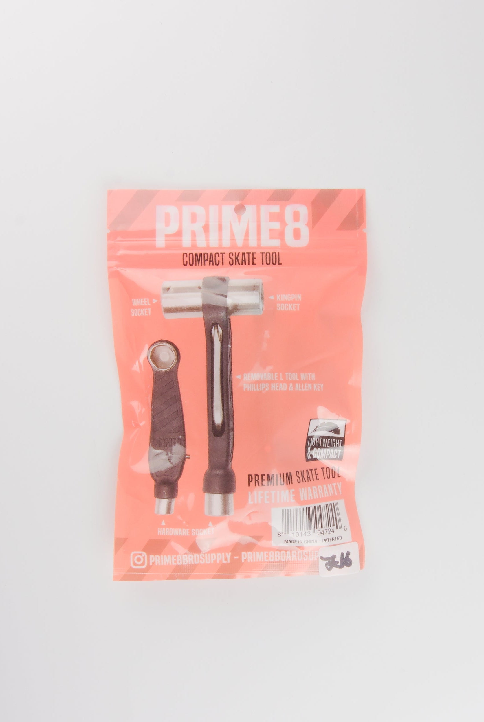Prime8 - compact skate tool - lifetime warantee