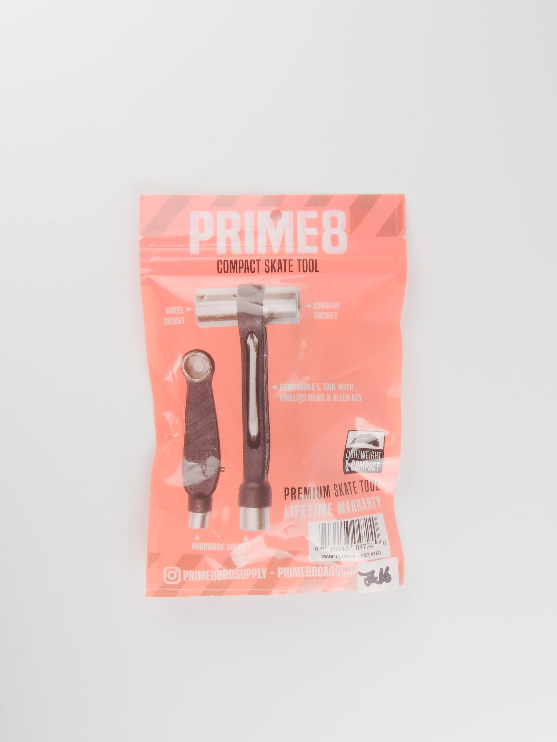 Prime8 - compact skate tool - lifetime warantee