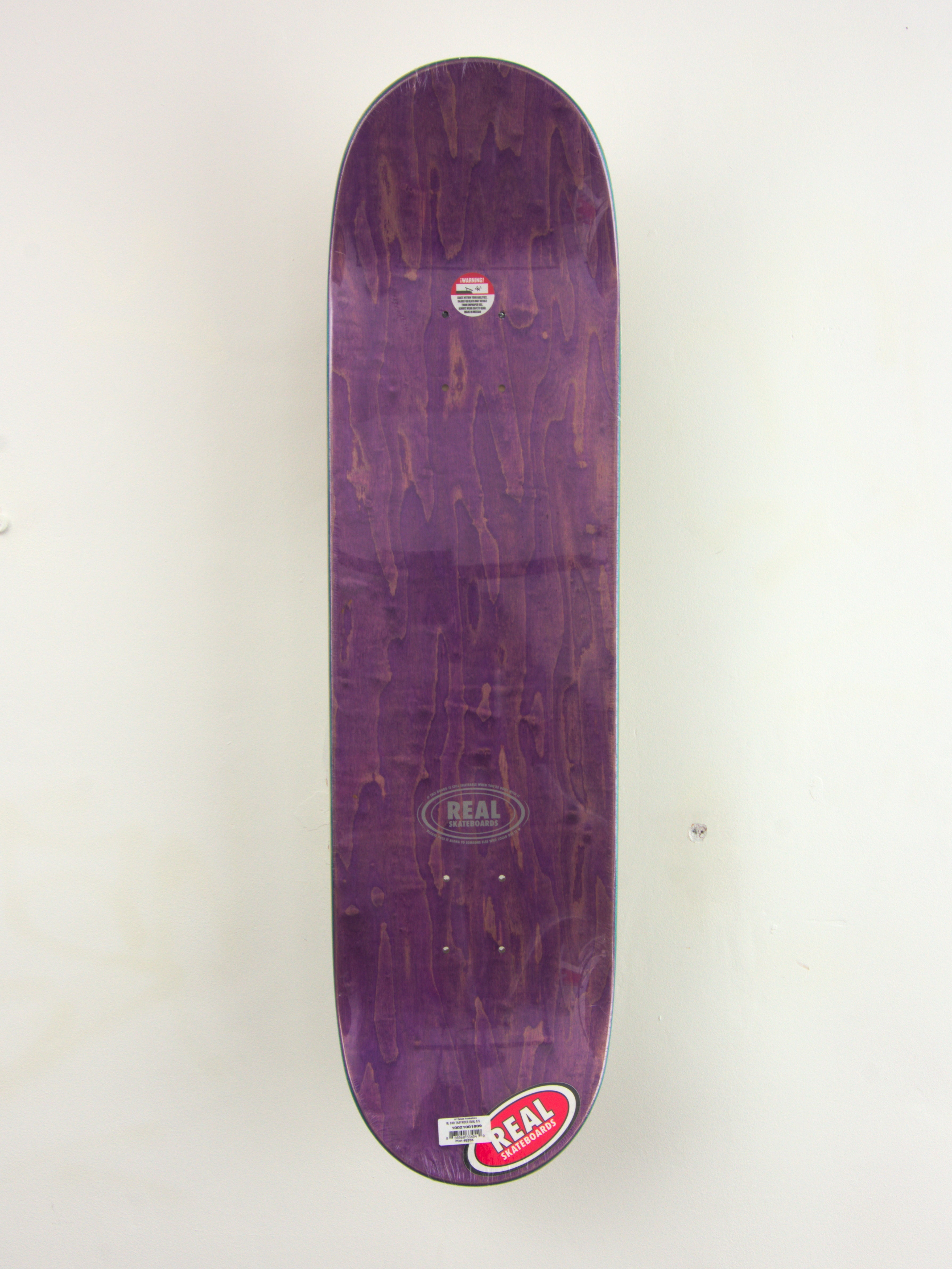 Real skateboards - classic oval team skateboard deck - 8.38 white