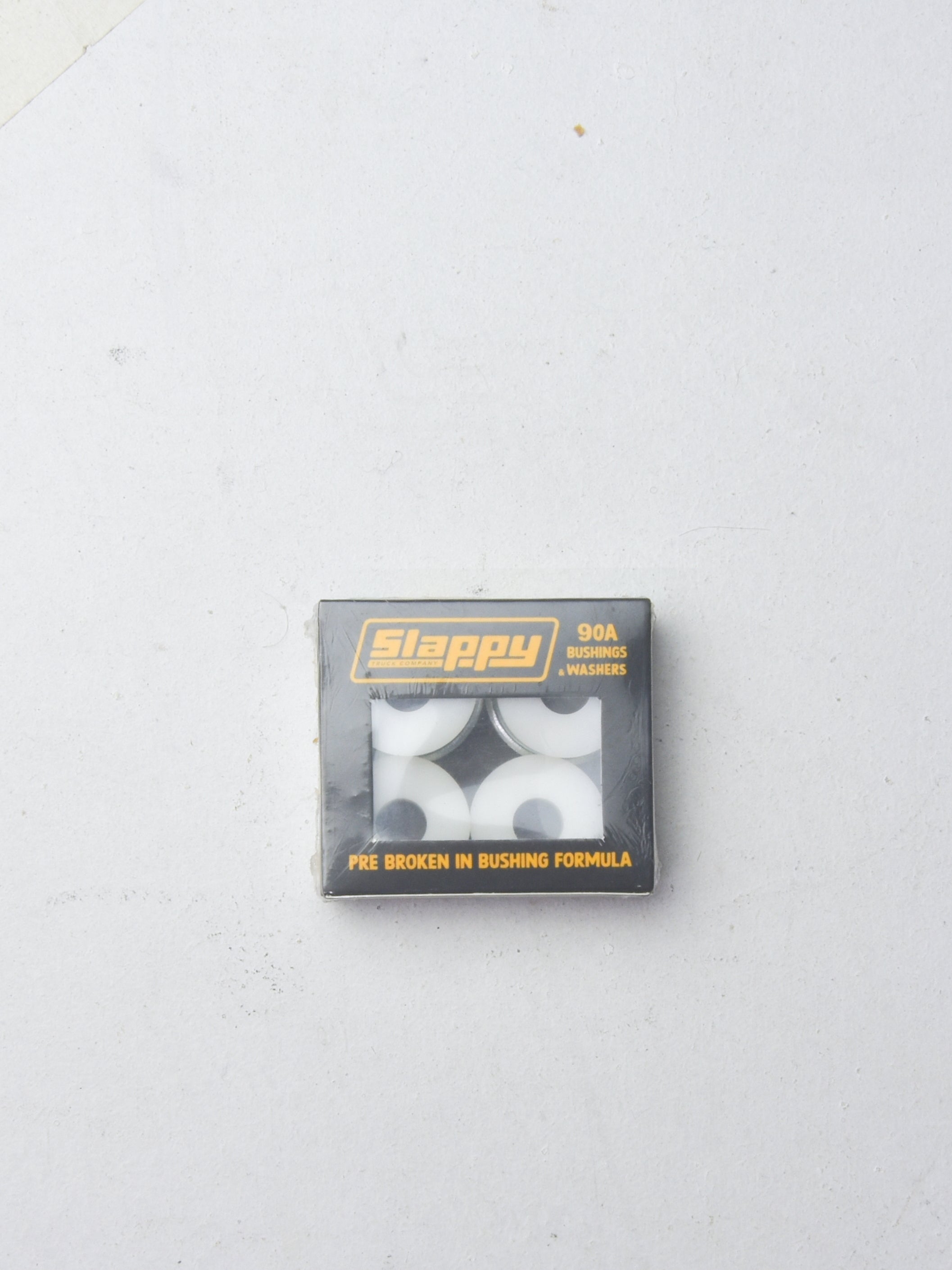 Slappy trucks - 90a bushings & washers - pre broken in formula slappy skateboard bearings