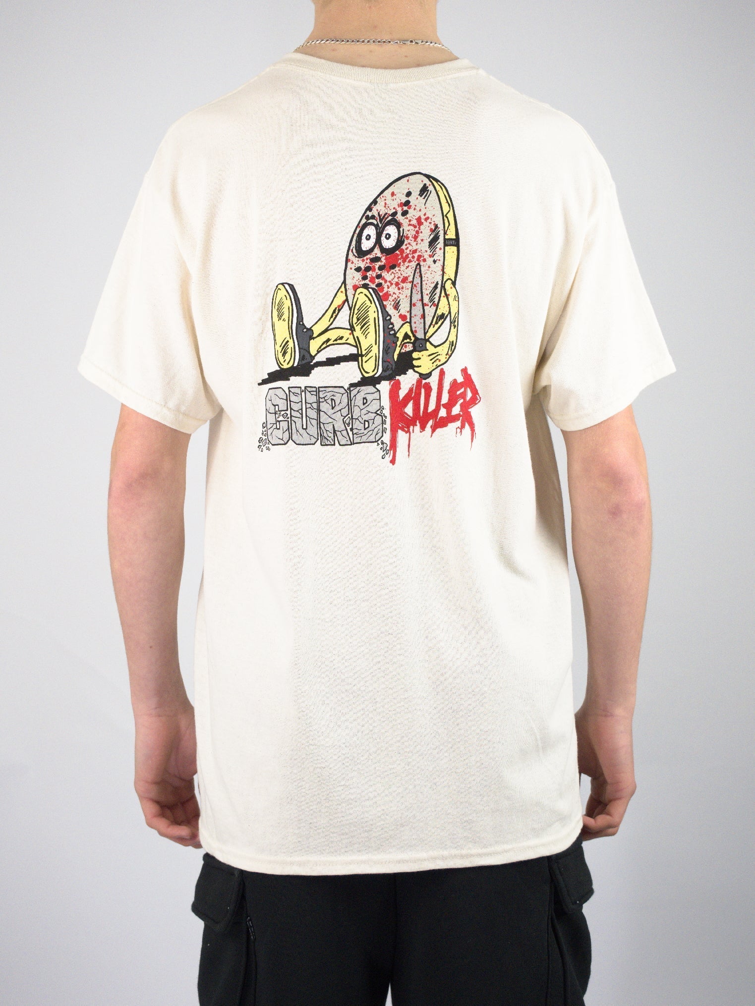 Slappy trucks - curb killer tee shirt - natural cotton