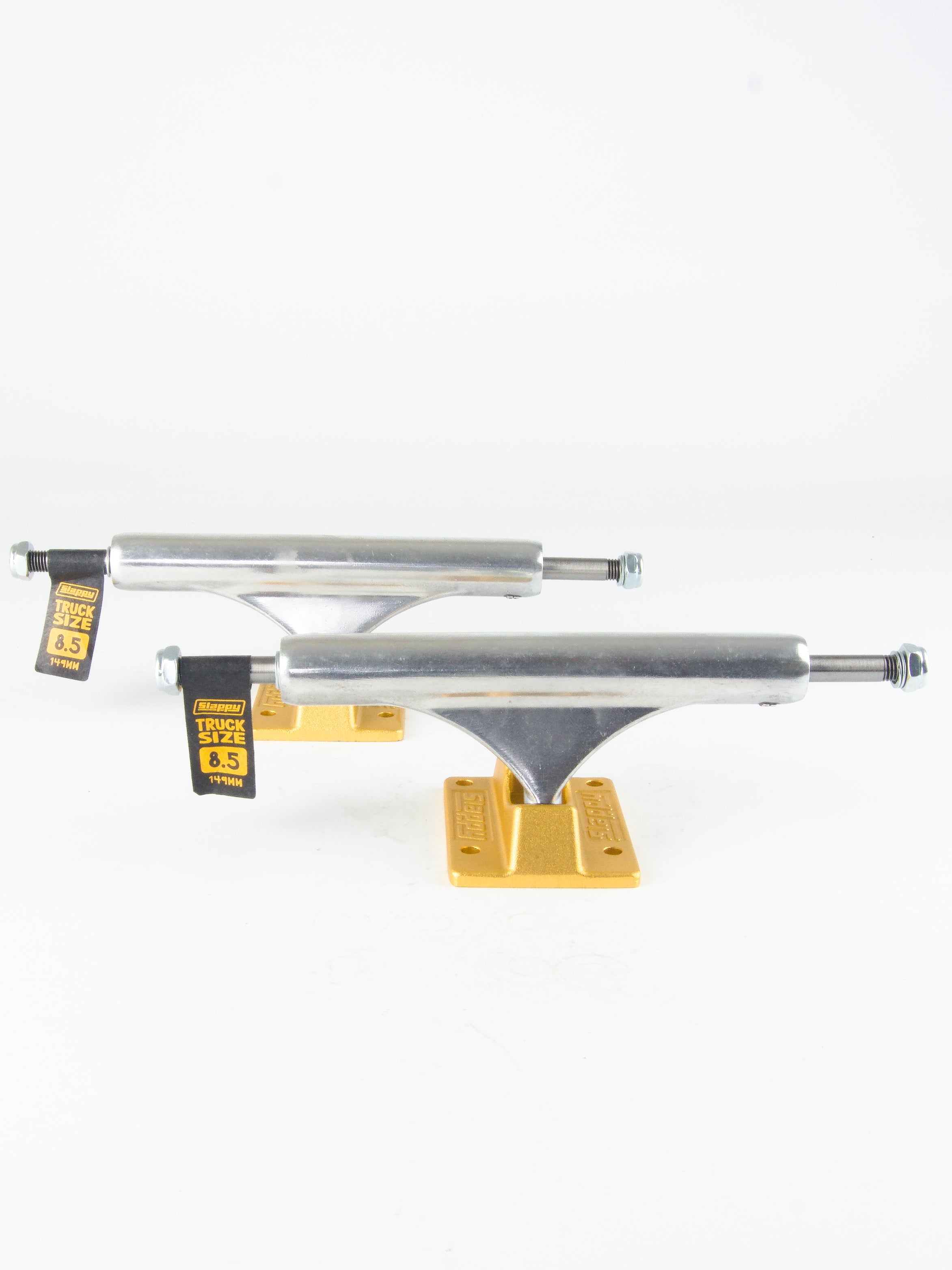 Slappy trucks - st1 hollow lights - inverted kingpin skateboard - gold 8.50