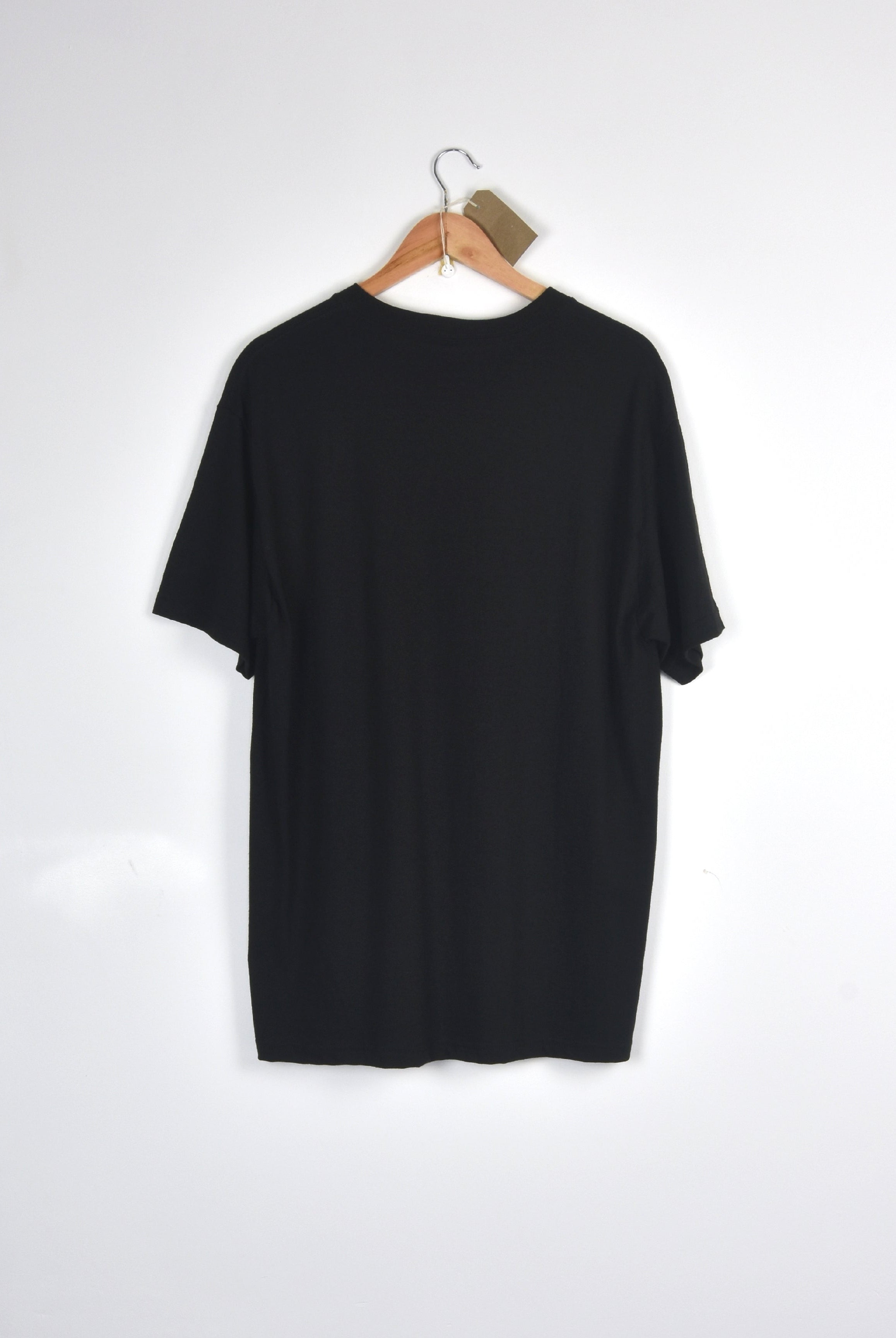 Snack - buns tee shirt - black - heavyweight cotton plain black t-shirt