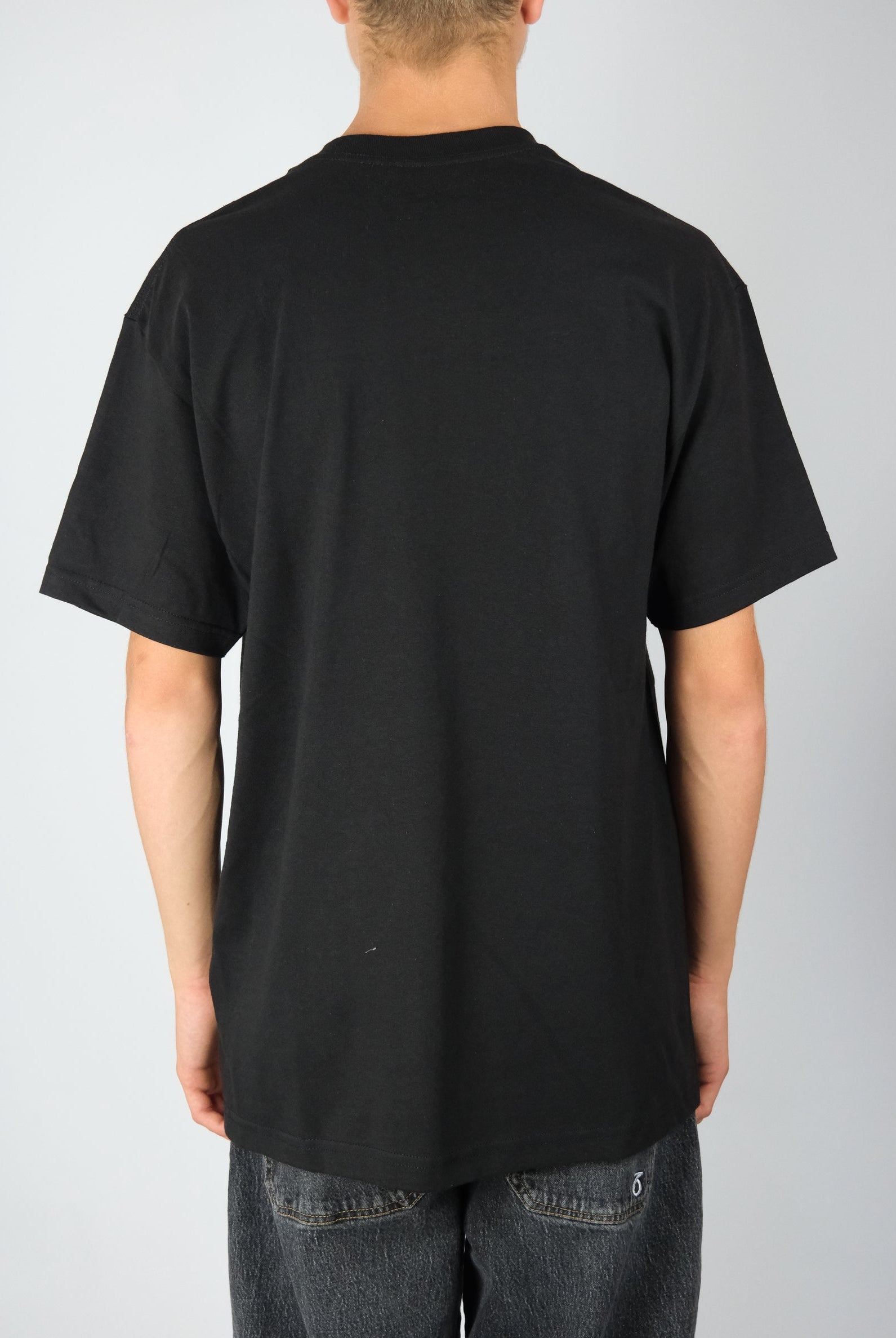 Snack - ’conductor’ heavy weight t-shirt - black / orange