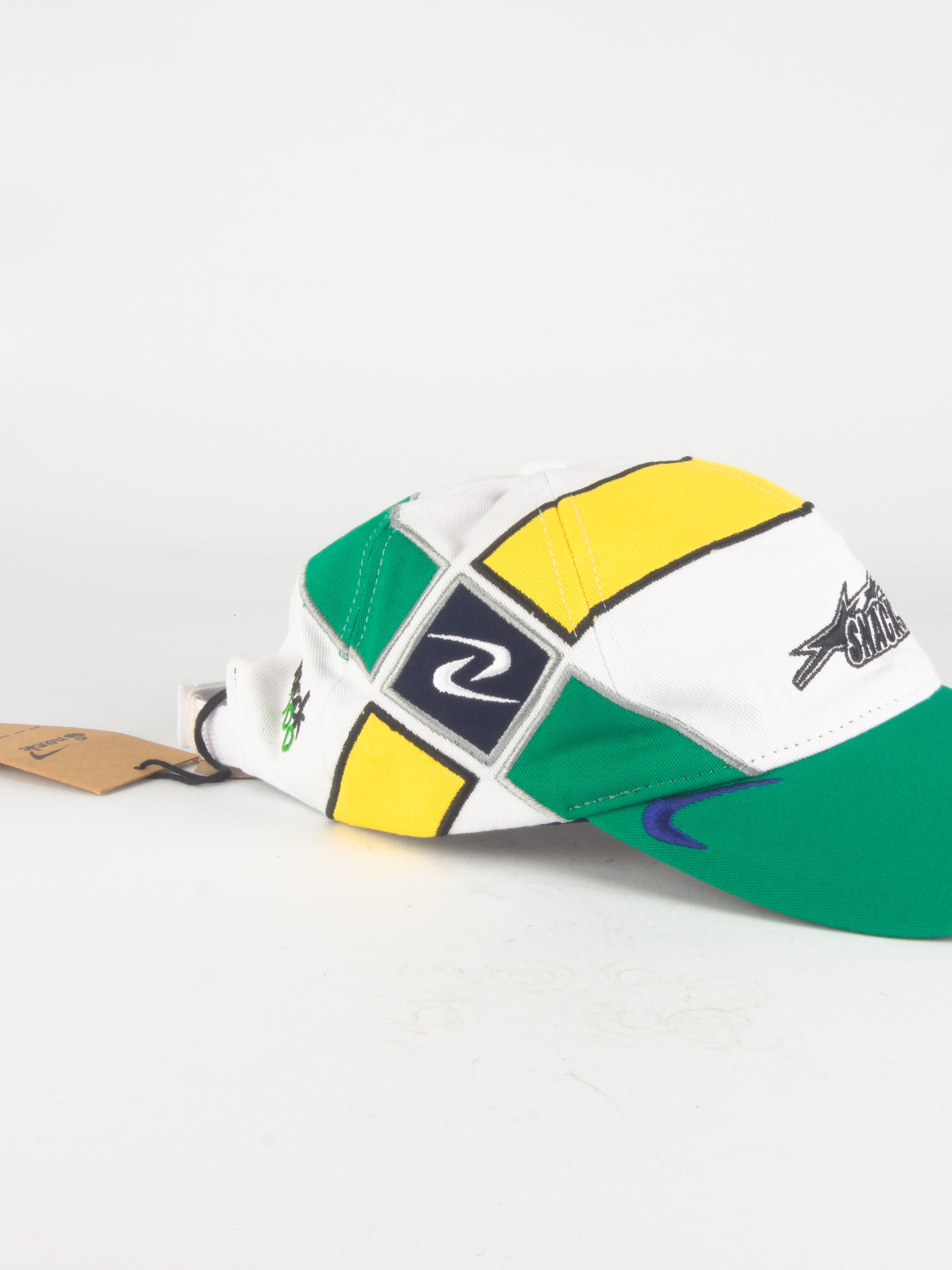 Snack - curcuit strap back dad cap - white