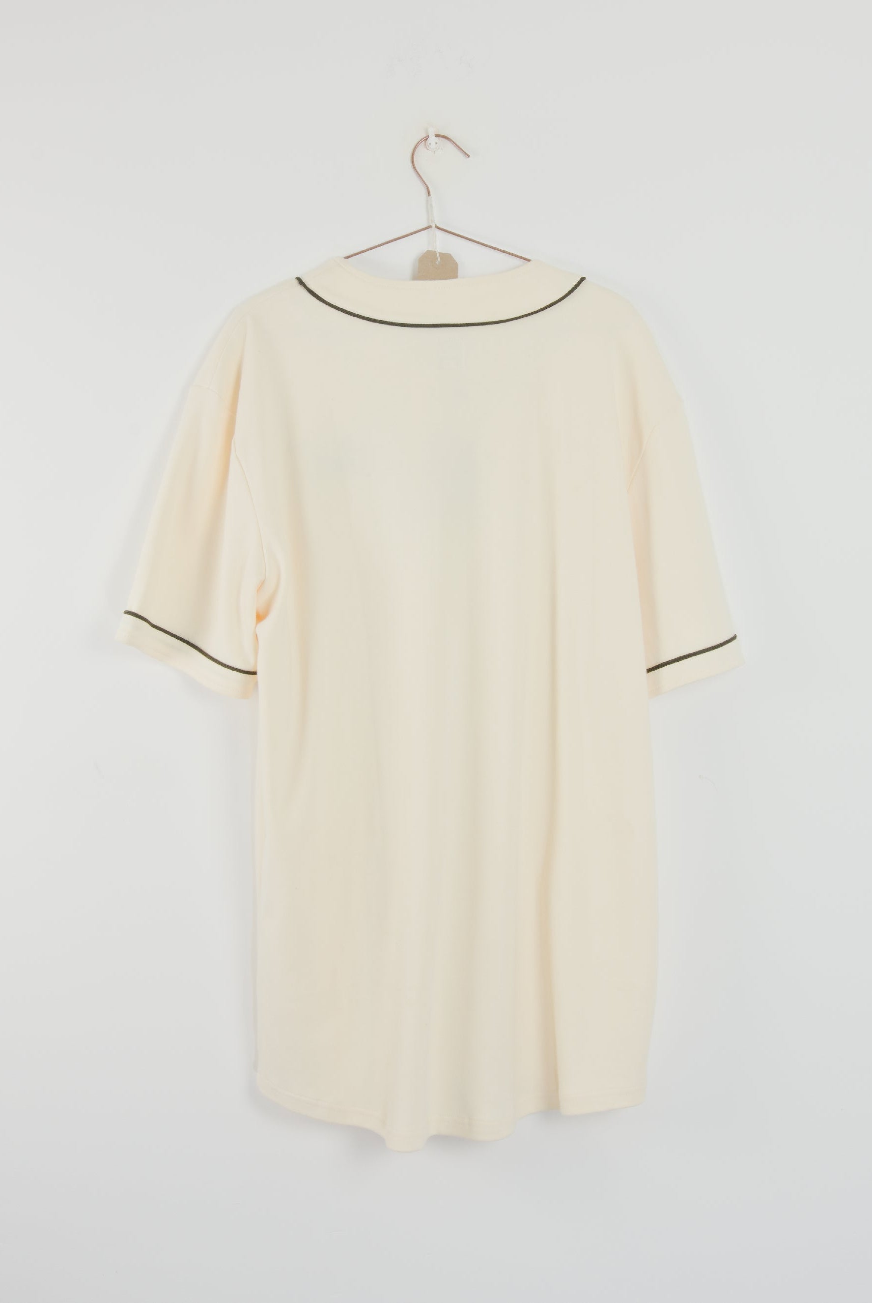 Snack - fine garments baseball jersey - cream & black - xl last