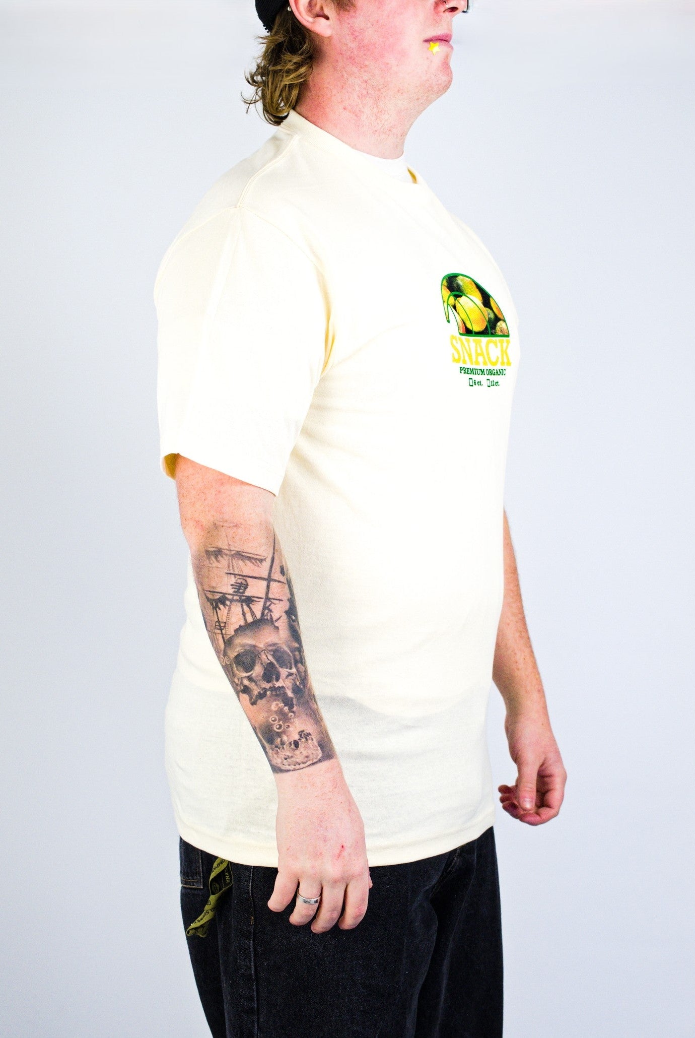 Snack - mango t shirt - cream