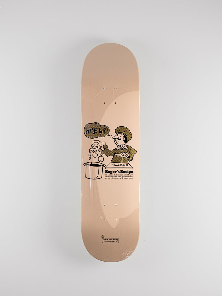 Snack Skateboards - ’recipe’ Roger Krebs Pro Model 8.6 Cream Decks Fast Shipping Grind Supply Co Online Skateboard Shop