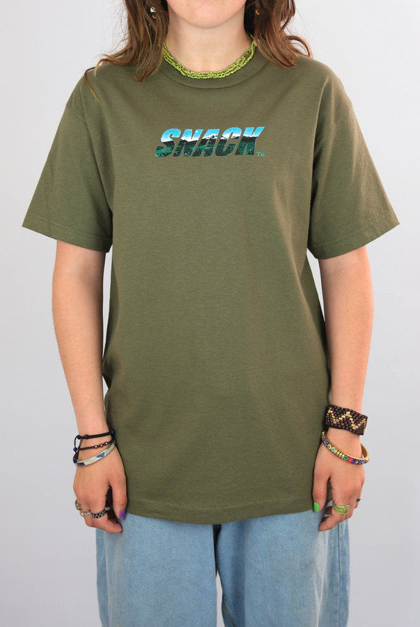 Snack - terrain tee shirt - forest green olive green t-shirt