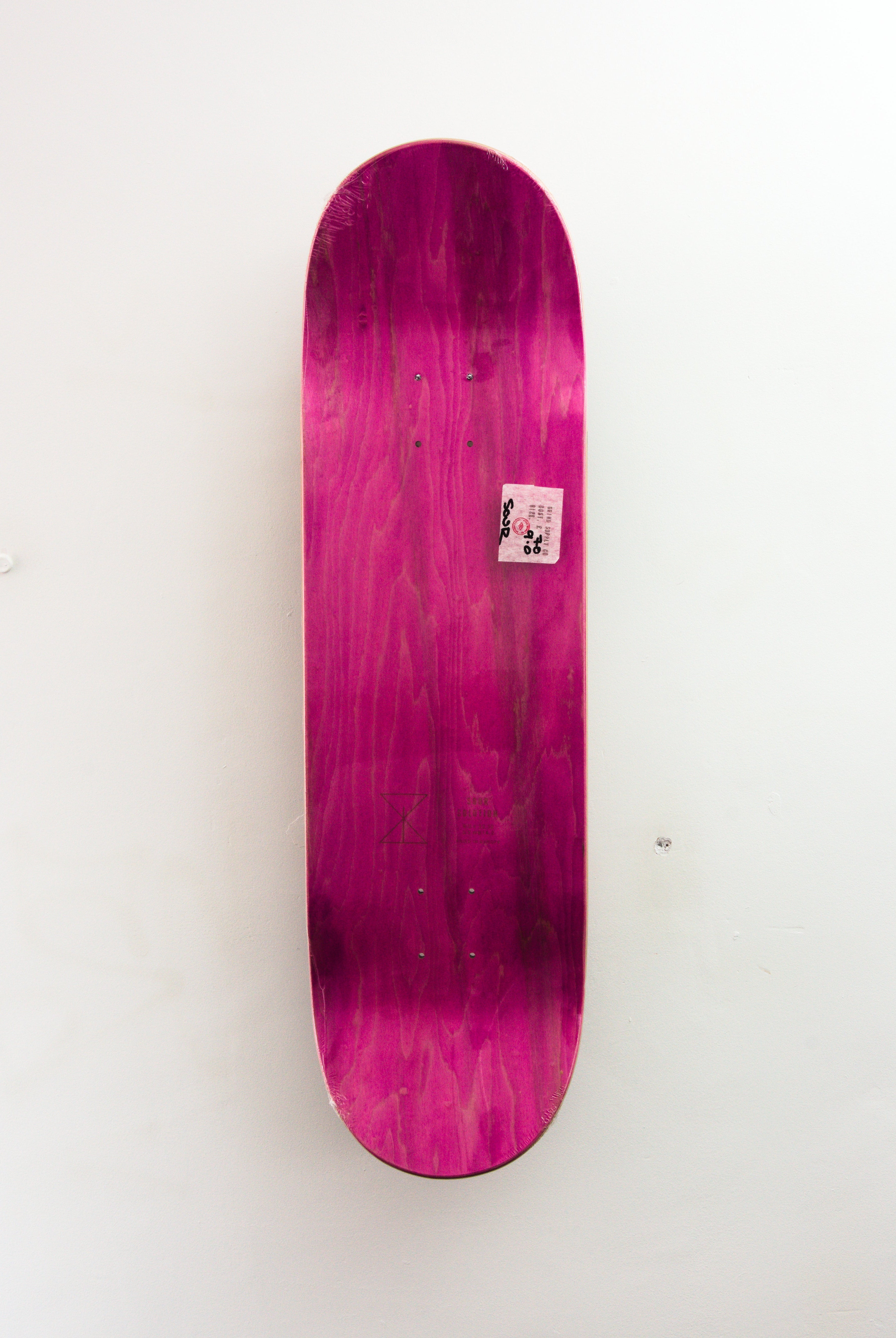 Sour solution – ’junk’ team skateboard deck 9.00’’ x 32.32’’ 14.2 hot pink wooden