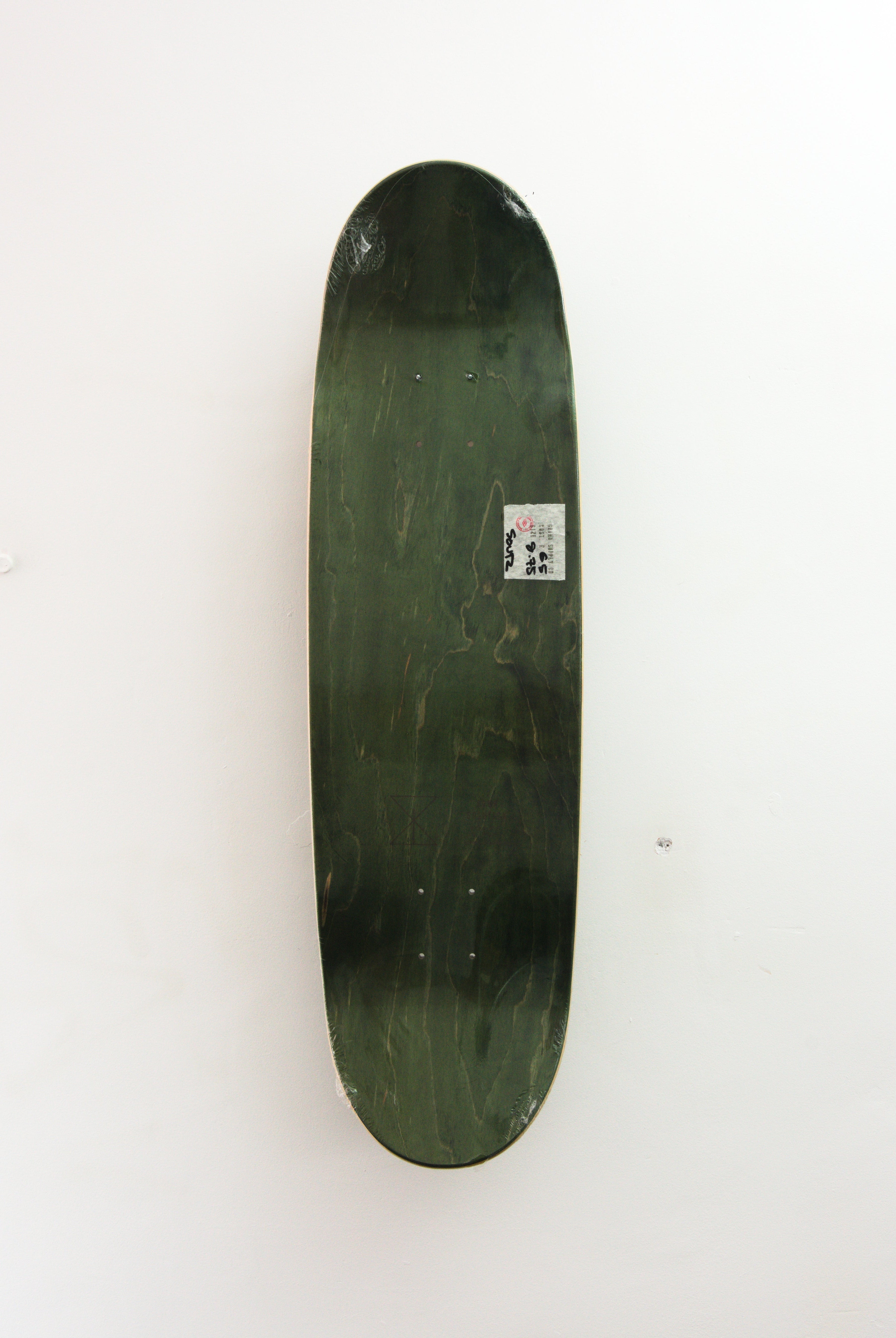 Sour solution – ’melting’ nisse ingemarsson pro model skateboard deck 8.75 special shape dark green skateboard