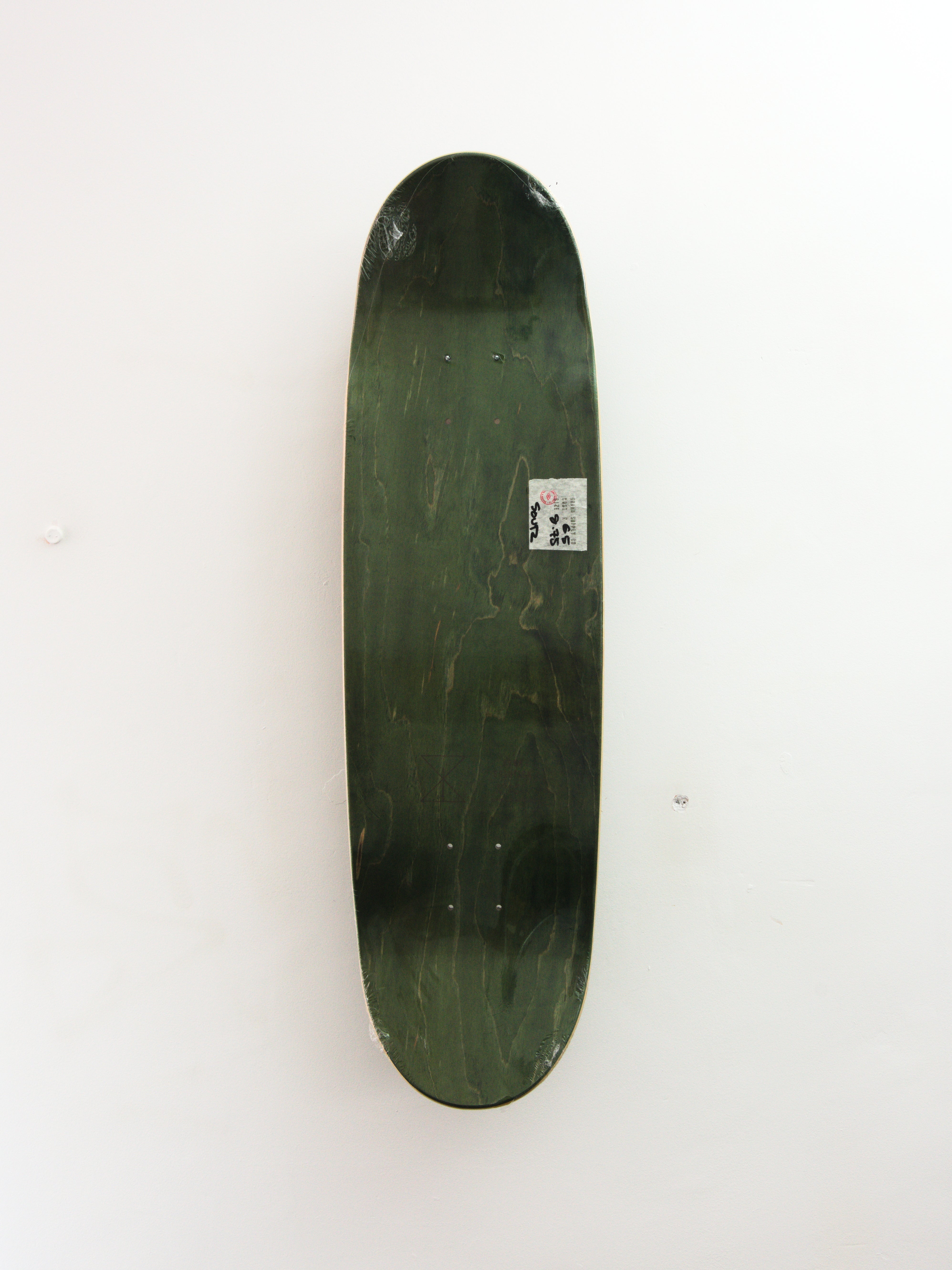 Sour solution – ’melting’ nisse ingemarsson pro model skateboard deck 8.75 special shape dark green skateboard