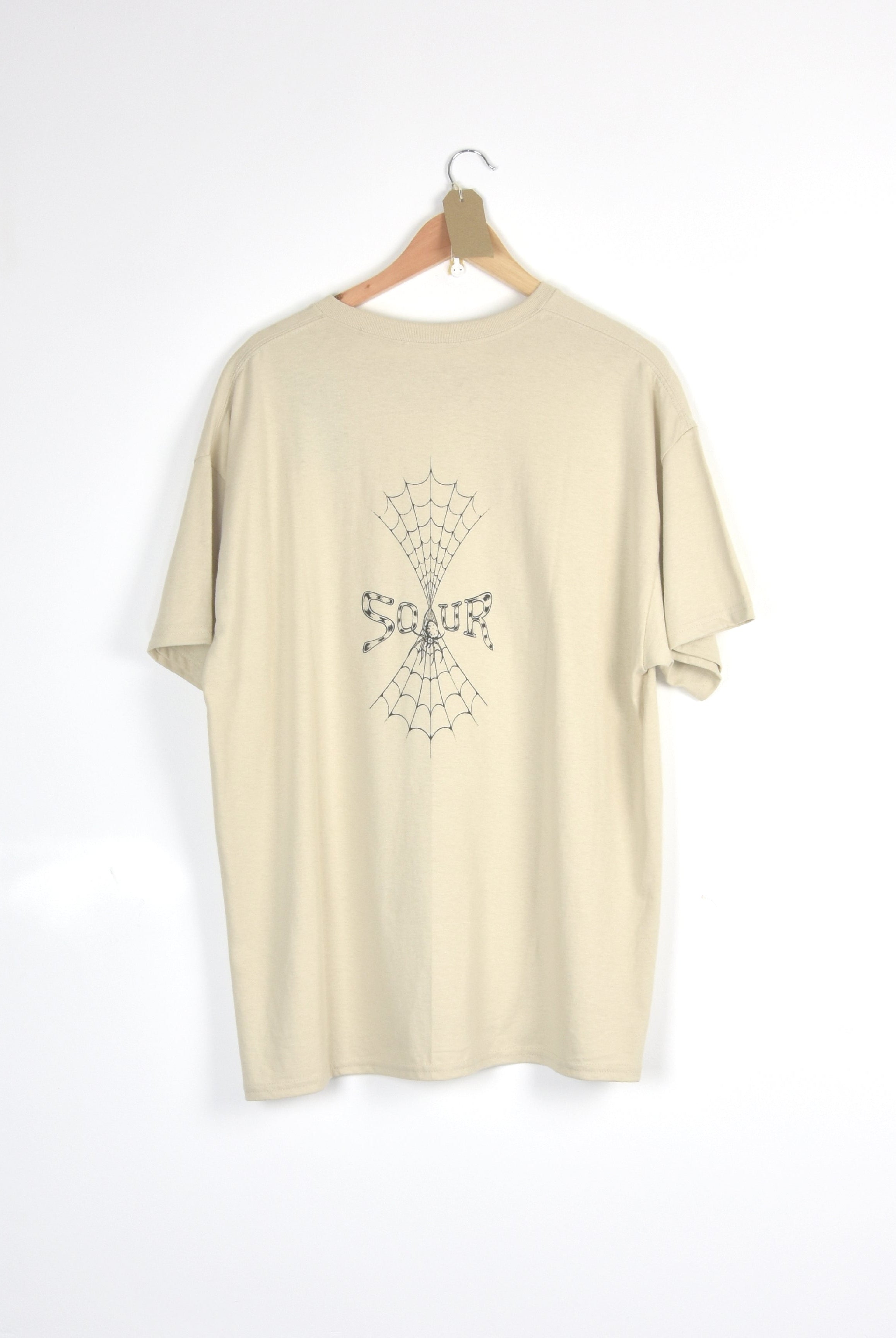 Sour solution - sourweb tee shirt - sand beige t-shirt decorative