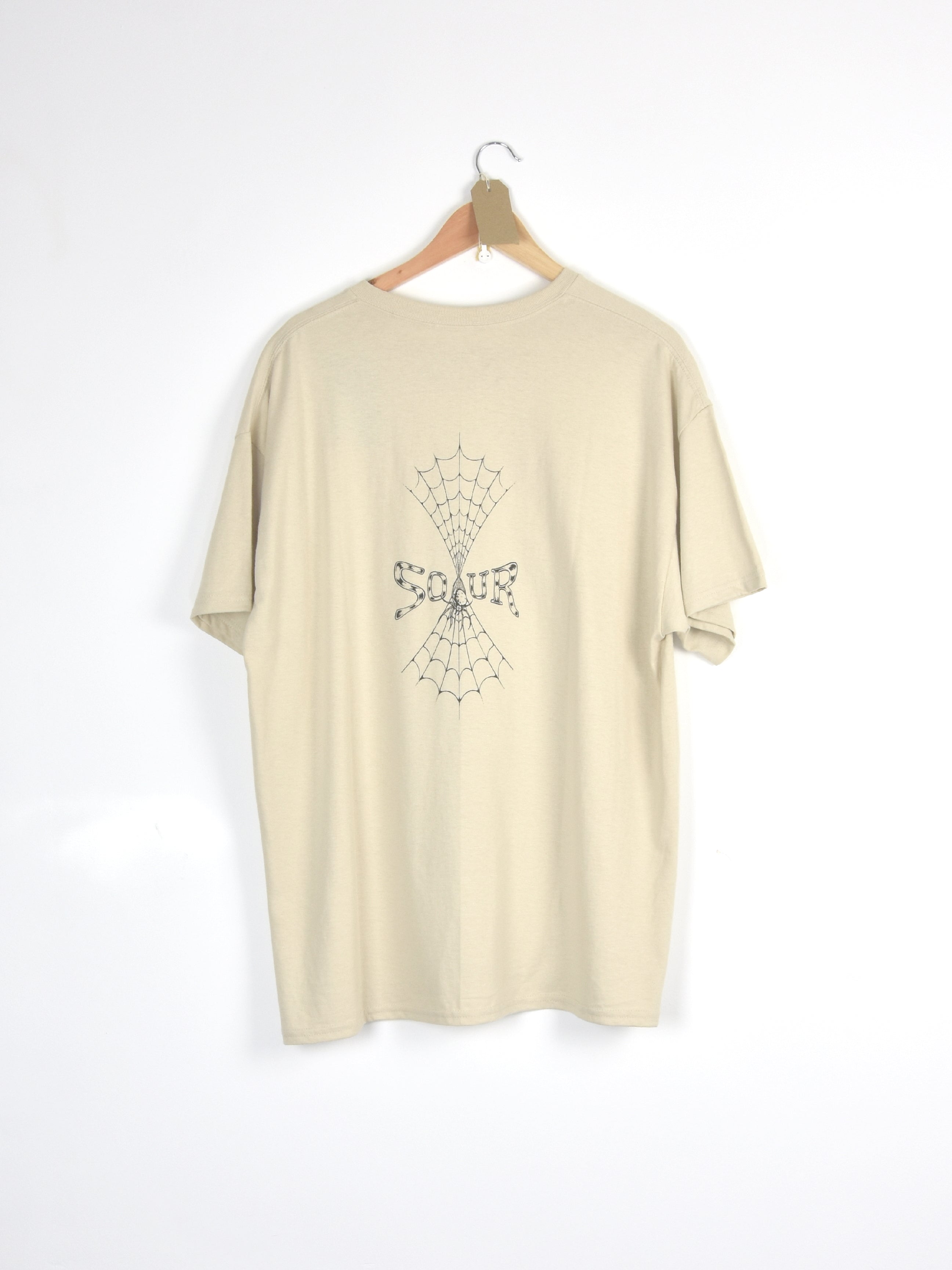 Sour solution - sourweb tee shirt - sand beige t-shirt decorative