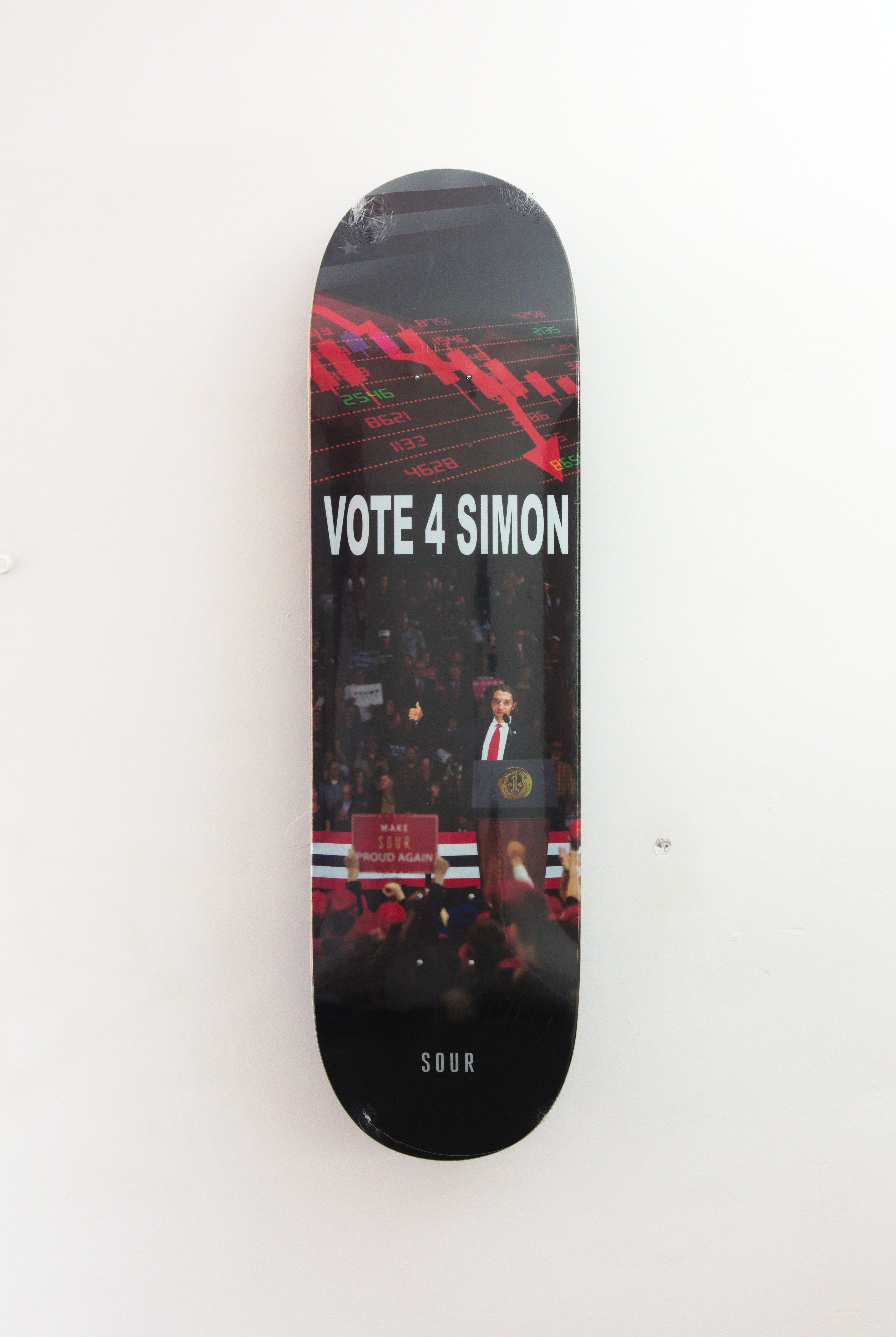 Sour solution – ’vote’ simon isaksson pro skateboard deck 8.625’’ x 31.96’’ 14.2 black skateboard deck
