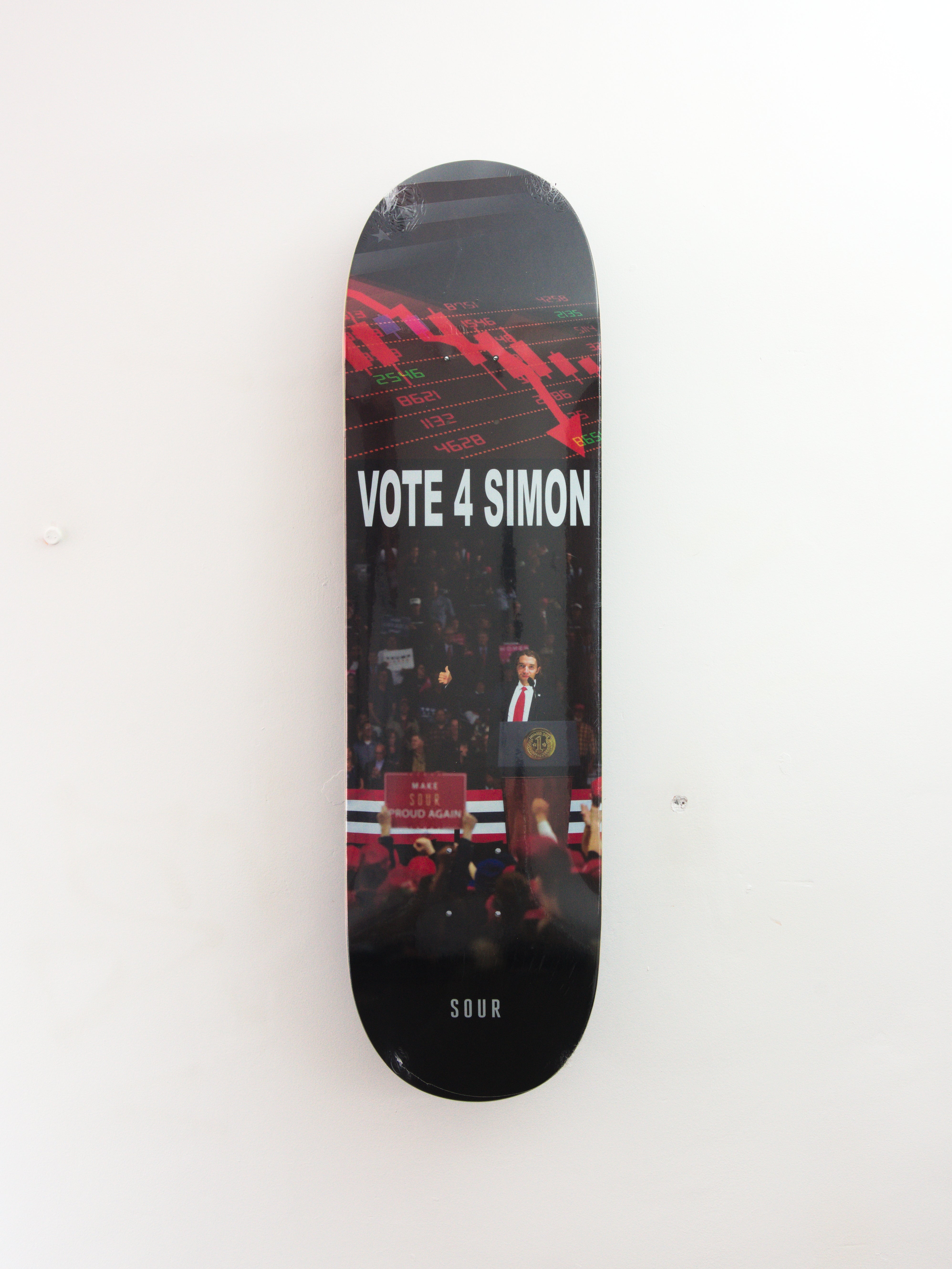 Sour solution – ’vote’ simon isaksson pro skateboard deck 8.625’’ x 31.96’’ 14.2 black skateboard deck