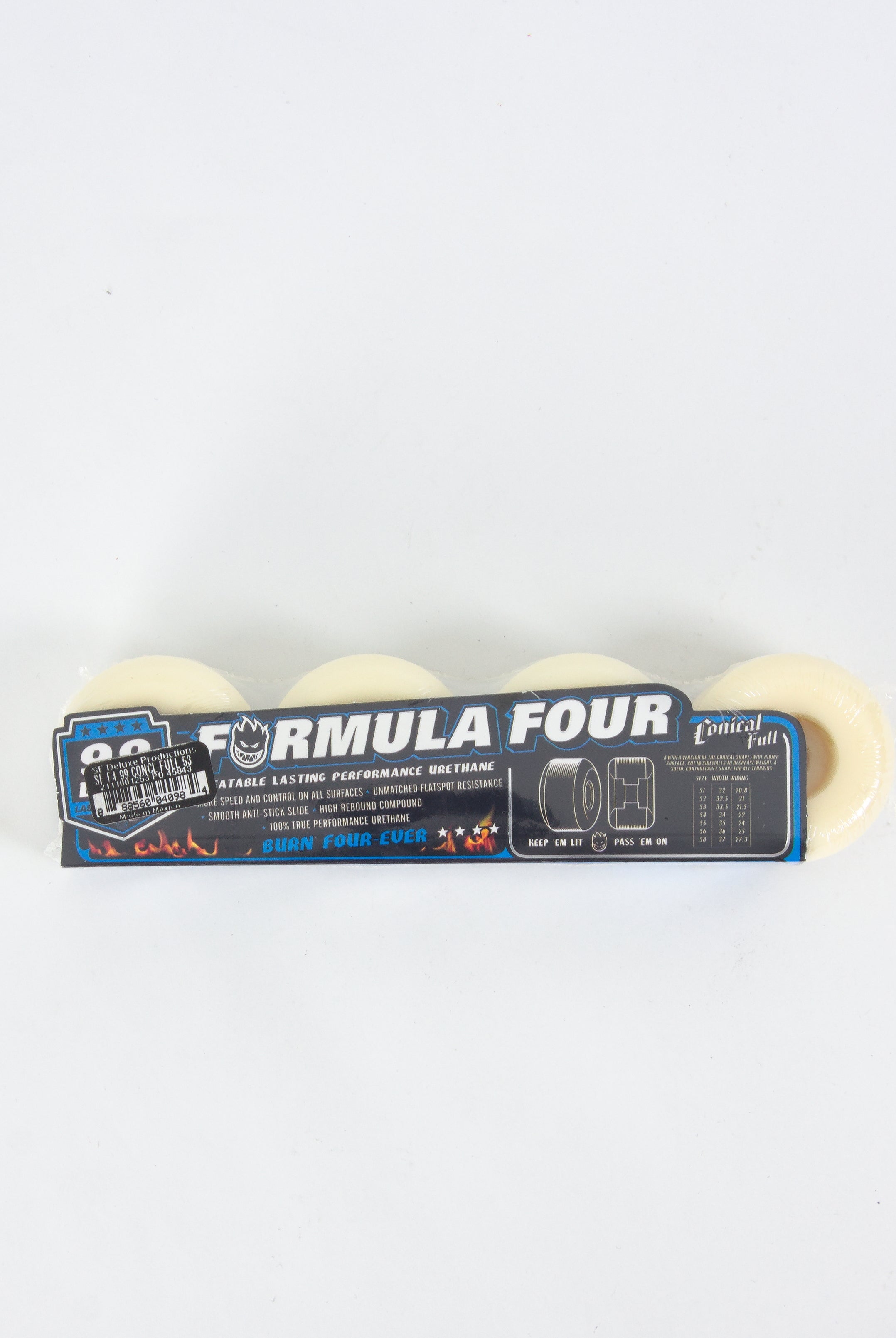 Spitfire wheels - formula four conical full 53mm skateboard - 99a