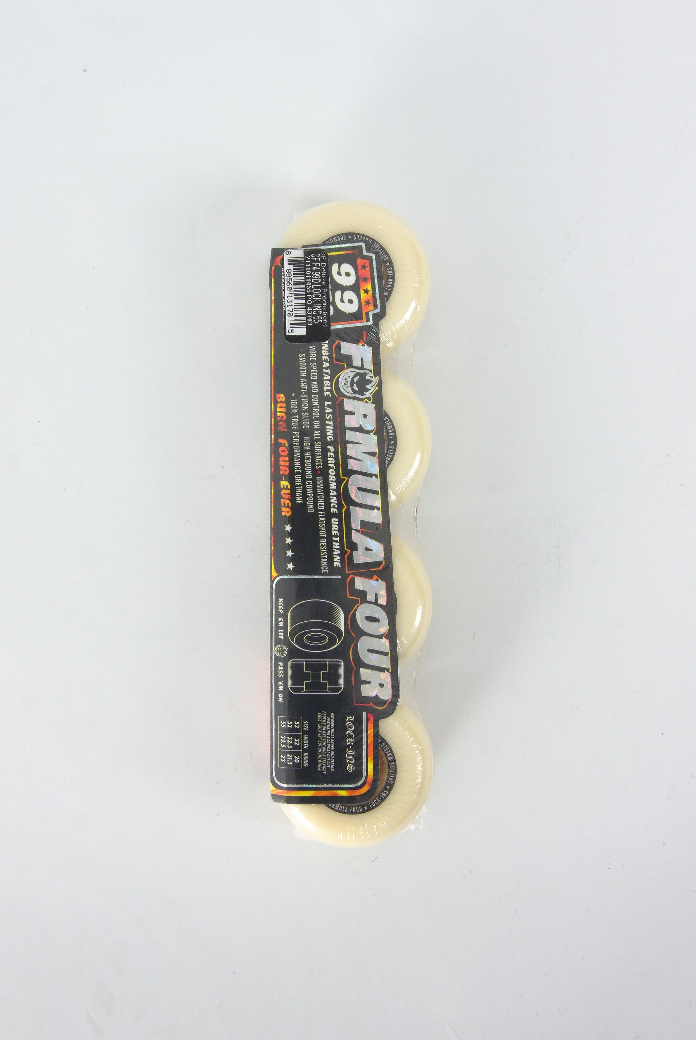 Spitfire wheels formula four lock in 99du skateboard 55 mm