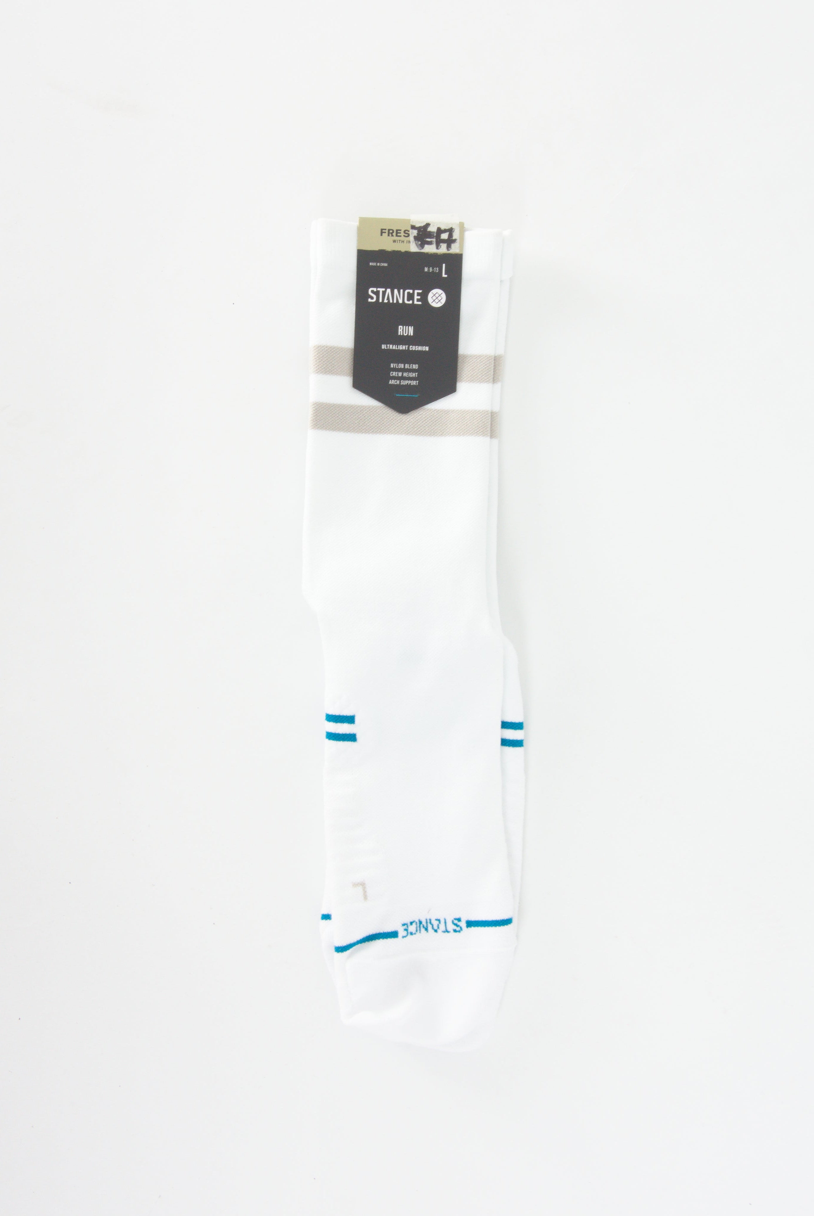 Stance - feel360 with infinknit franchise run sport socks - ultralight cushion - white