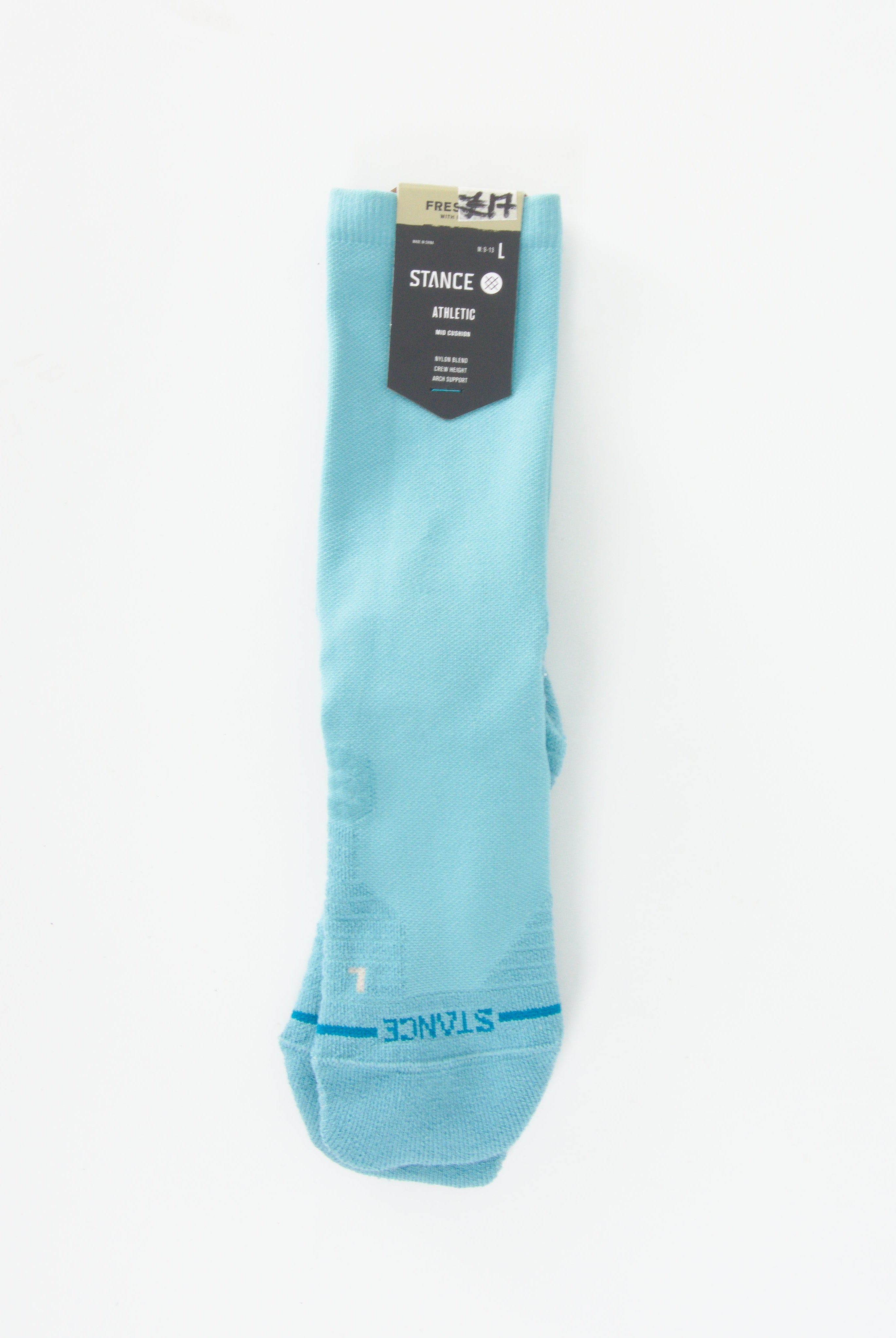 Stance feel360 with infinknit teal sport socks mid crew height ice blue (copy)