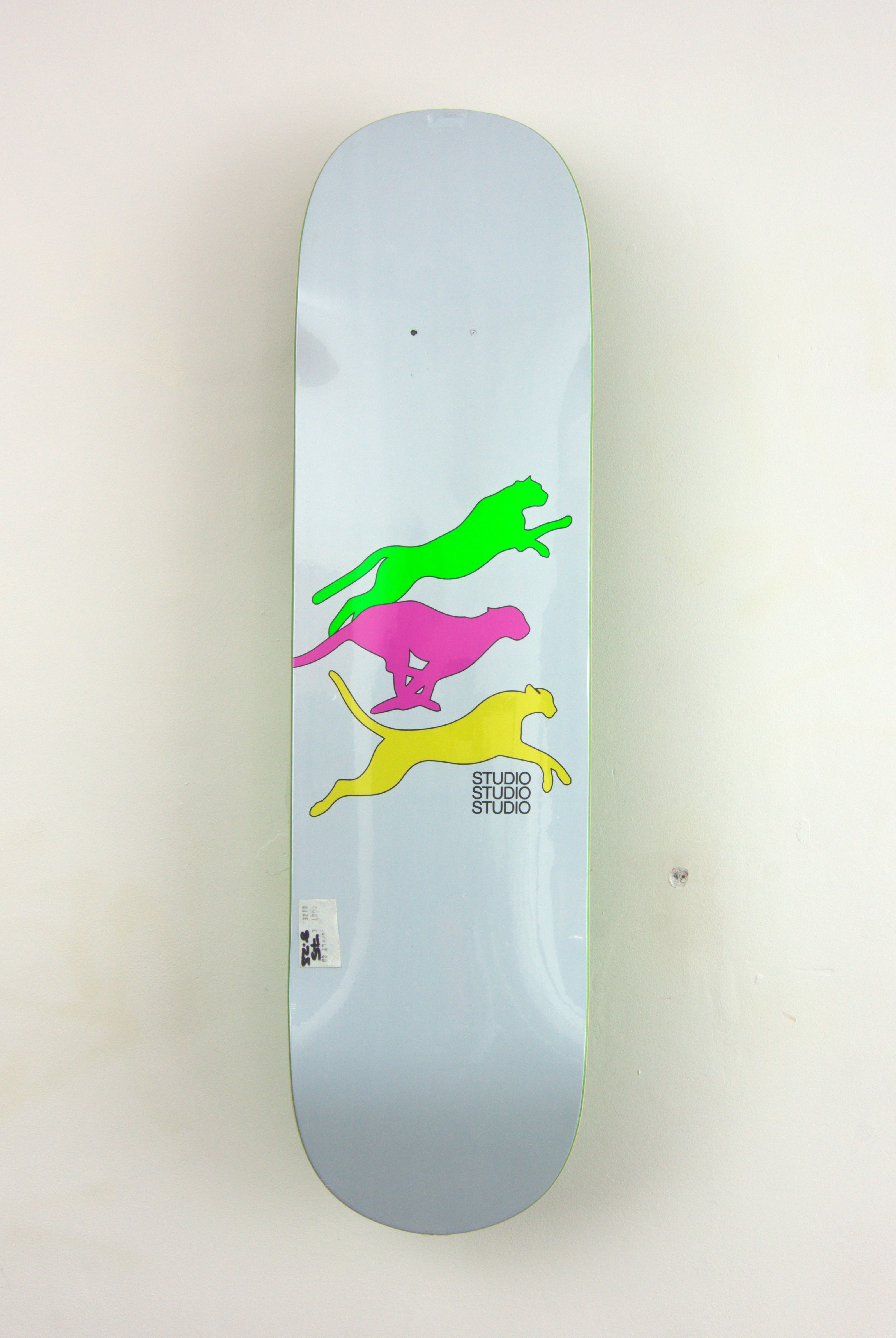 Studio - ’cheetahs’ skateboard deck - 8.25 white