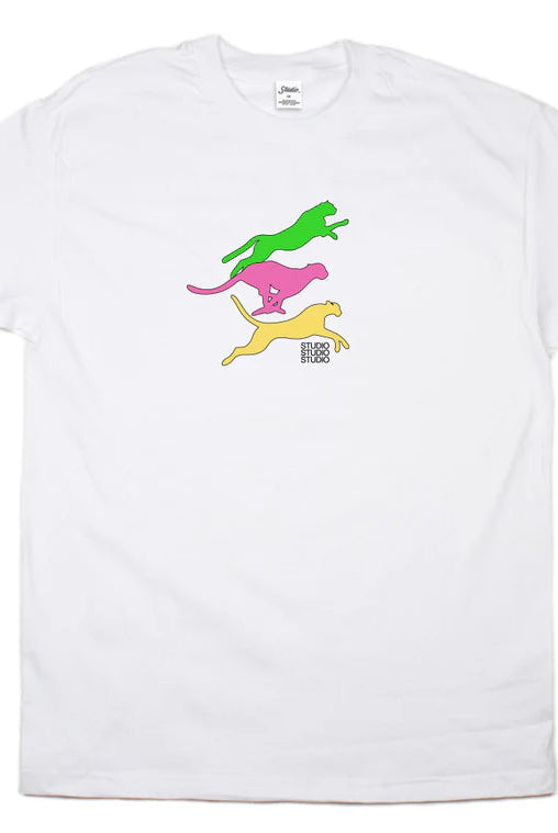 Studio - cheetahs tee - white