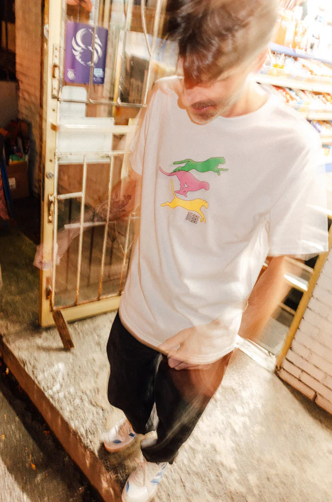 Studio - cheetahs tee - white