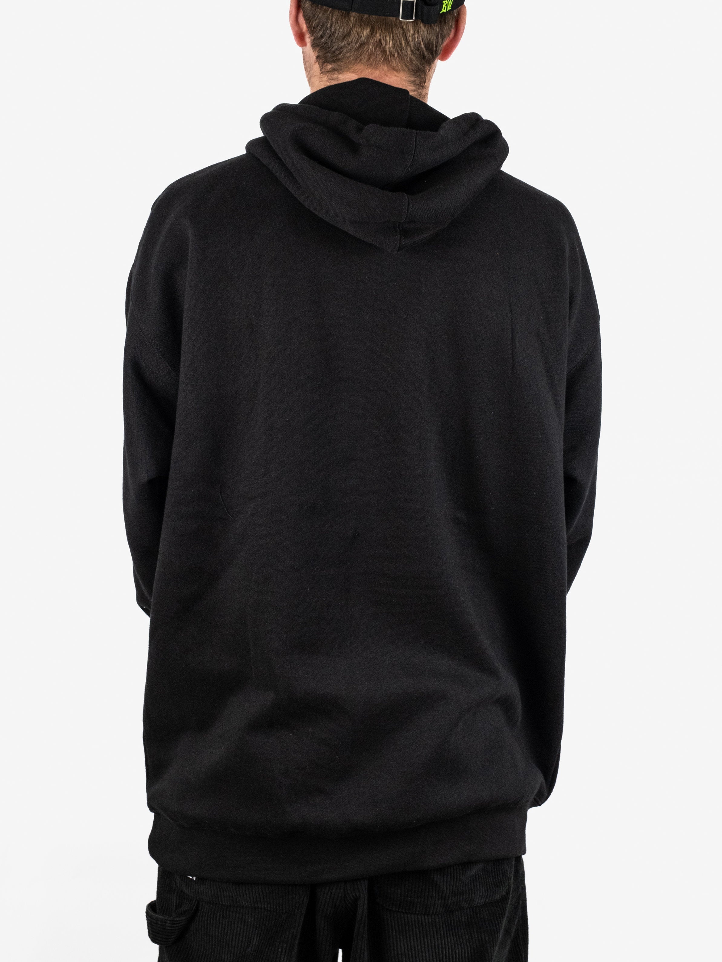 M studio skateboards - dicey heavyweight hoodie - black black hooded sweatshirt
