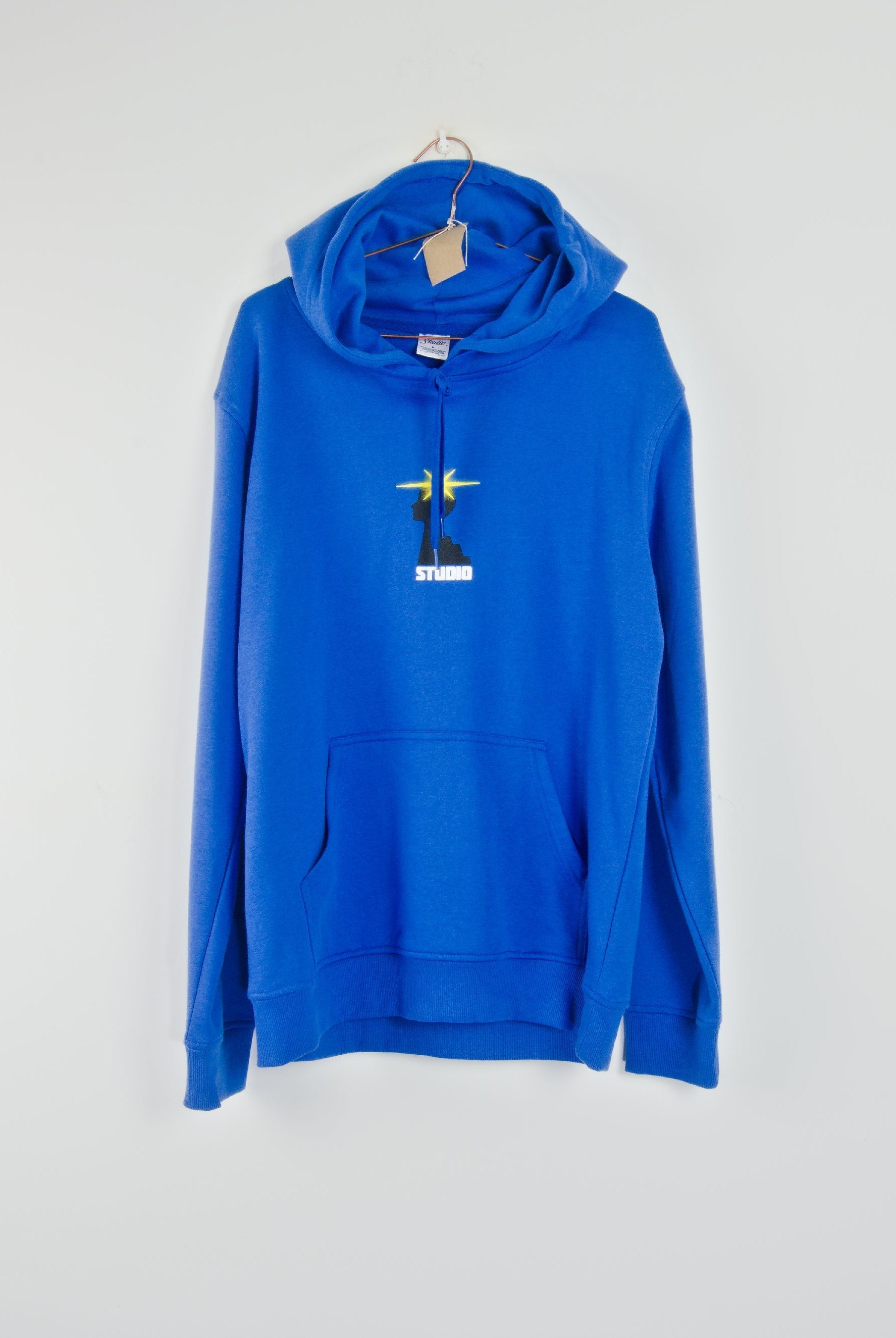 M studio - subconscious hoodie - heavyweight brushed fleece - royal blue - medium last