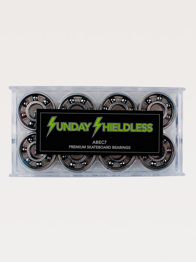 Sunday hardware - shieldless - abec 7 - bearings set skateboard bearings