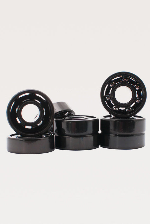 Sunday hardware titanium shieldless abec 7 bearings black skateboard roller