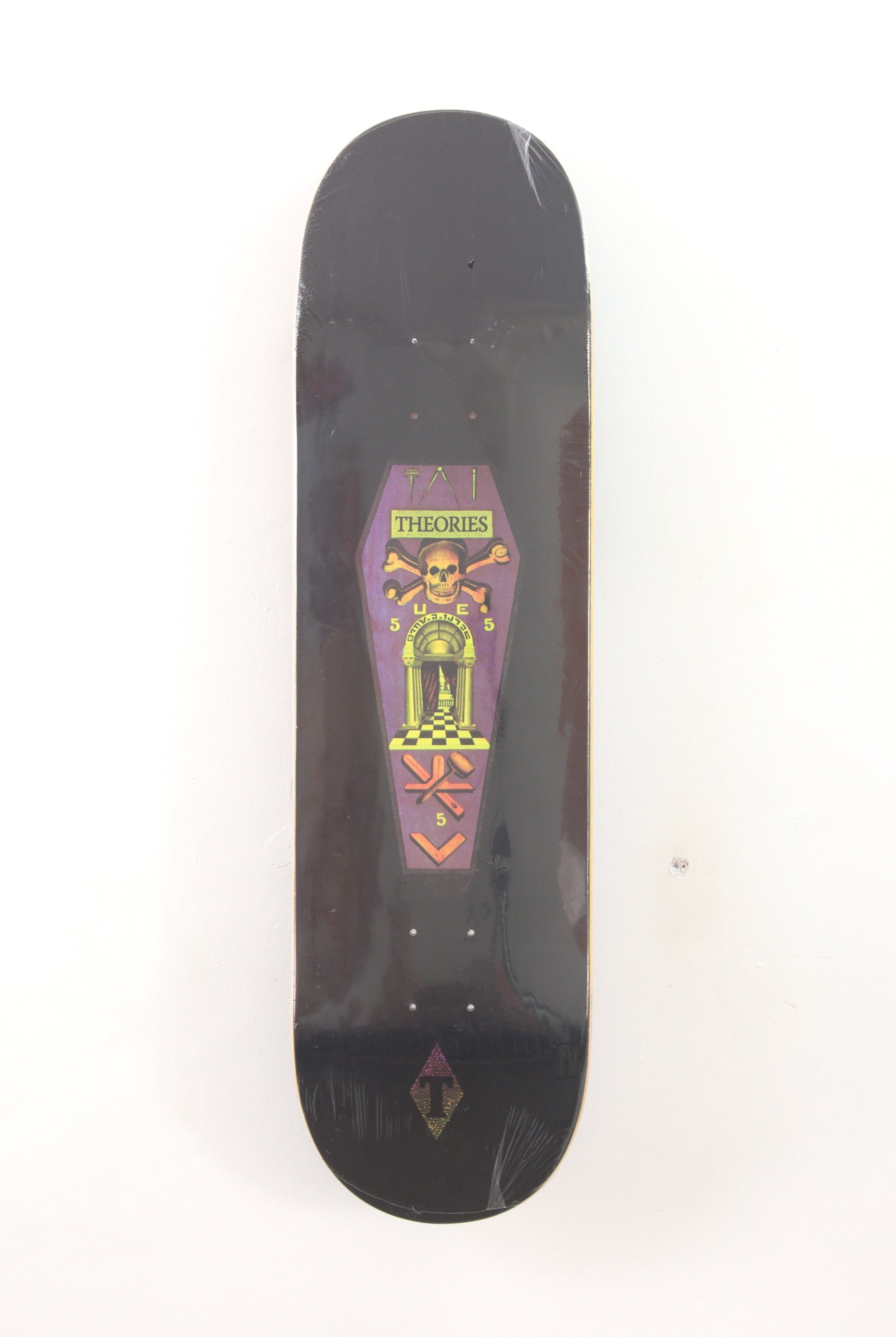 Theories of atlantis – coffin skateboard deck 8.50’’ x 32.00’’ skateboard deck colorful