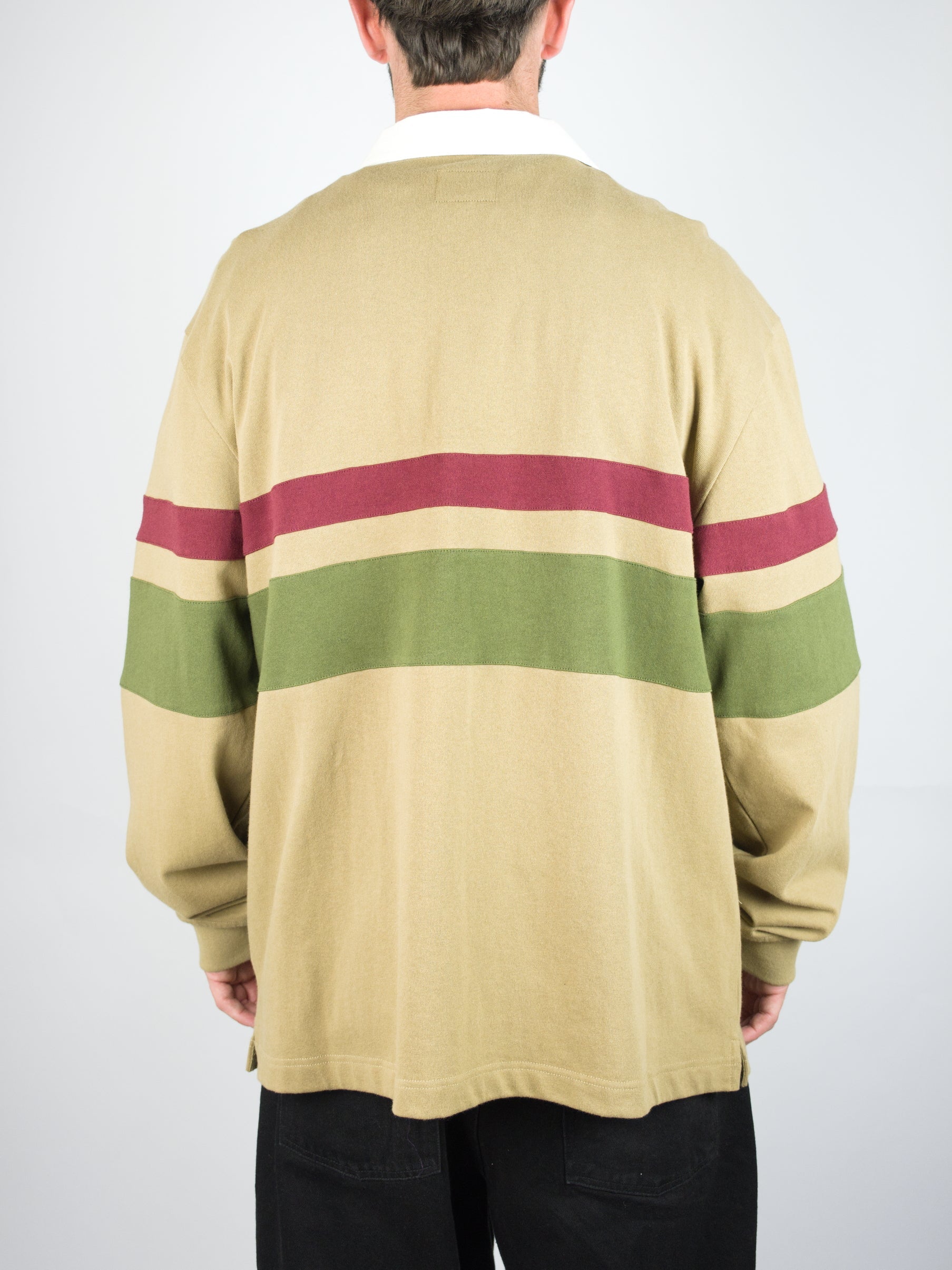 Xl theories of atlantis half zip rugby shirt sand last one only