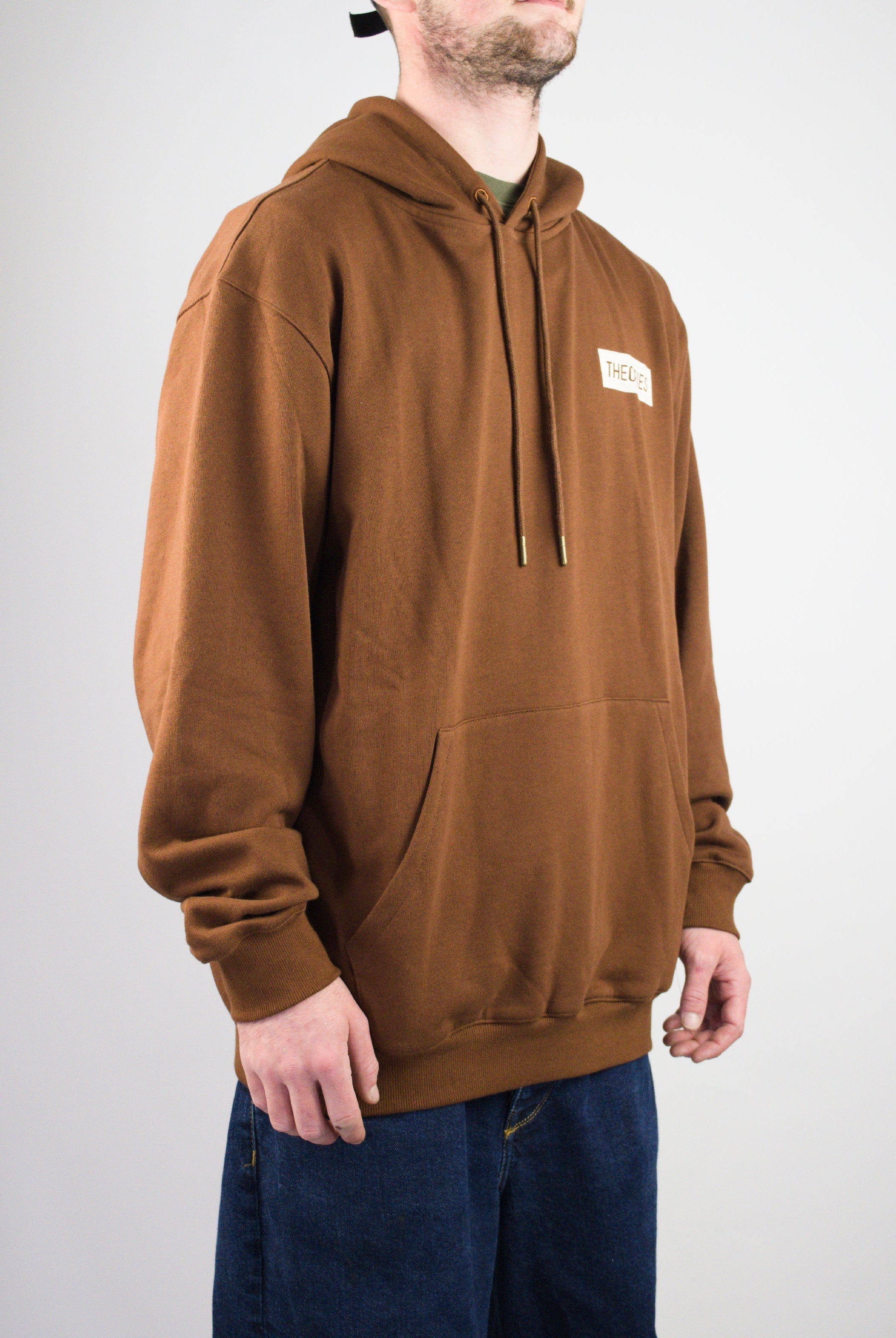 Theories of atlantis - hand pull over hoodie - chocolate brown brown hooded sweatshirt