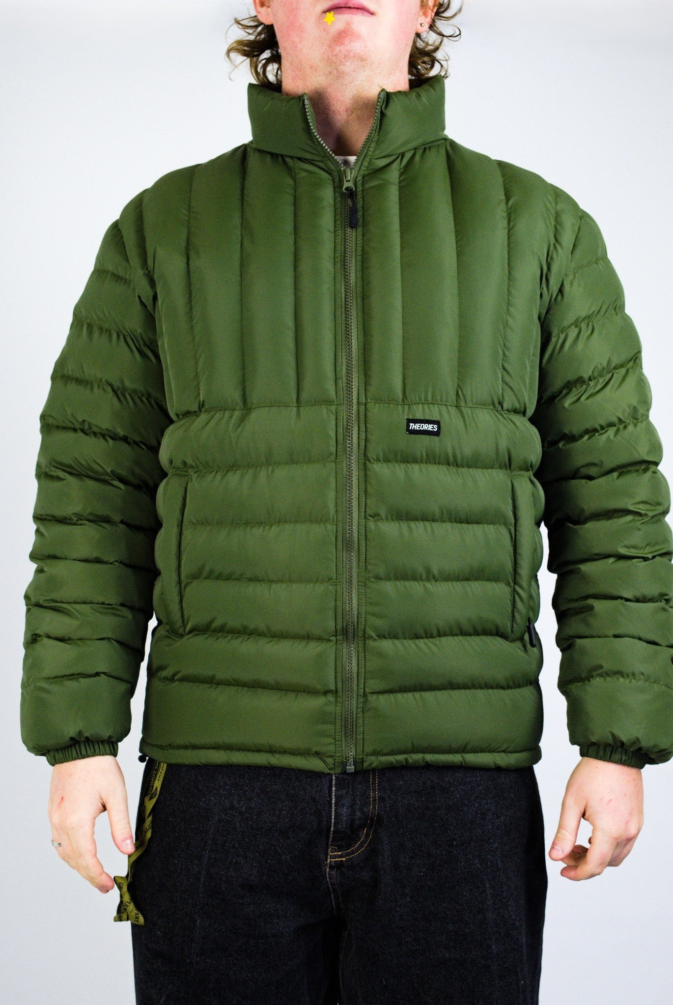 Theories of atlantis - ludlow puffer jacket - sage green