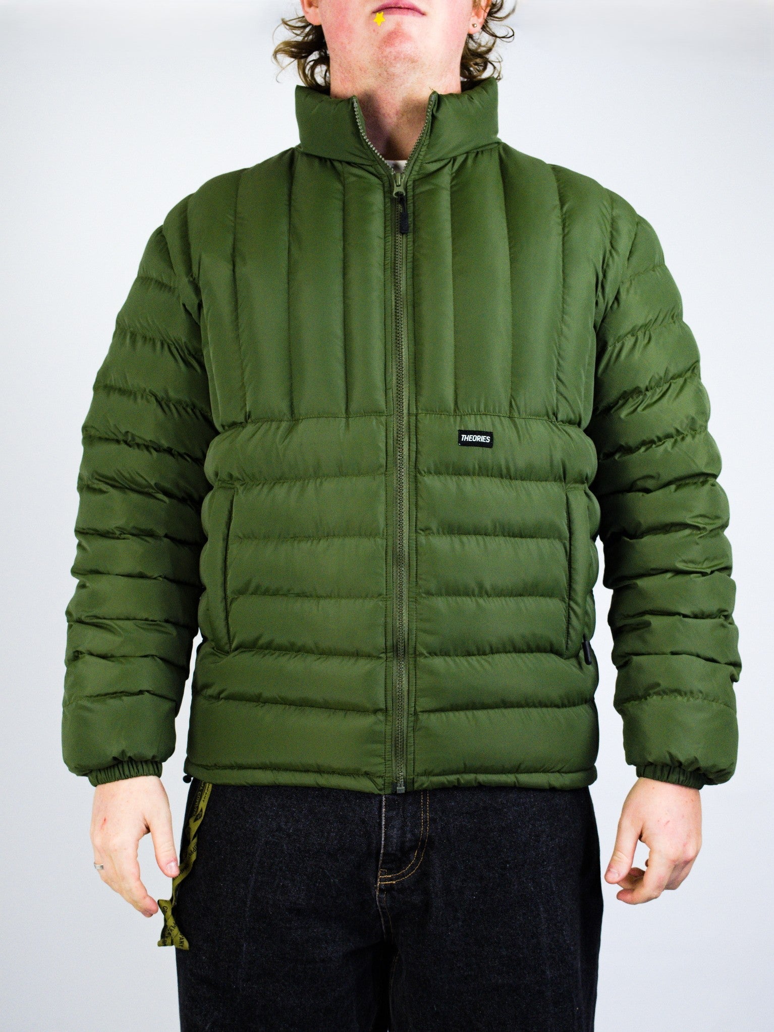 Theories of atlantis - ludlow puffer jacket - sage green