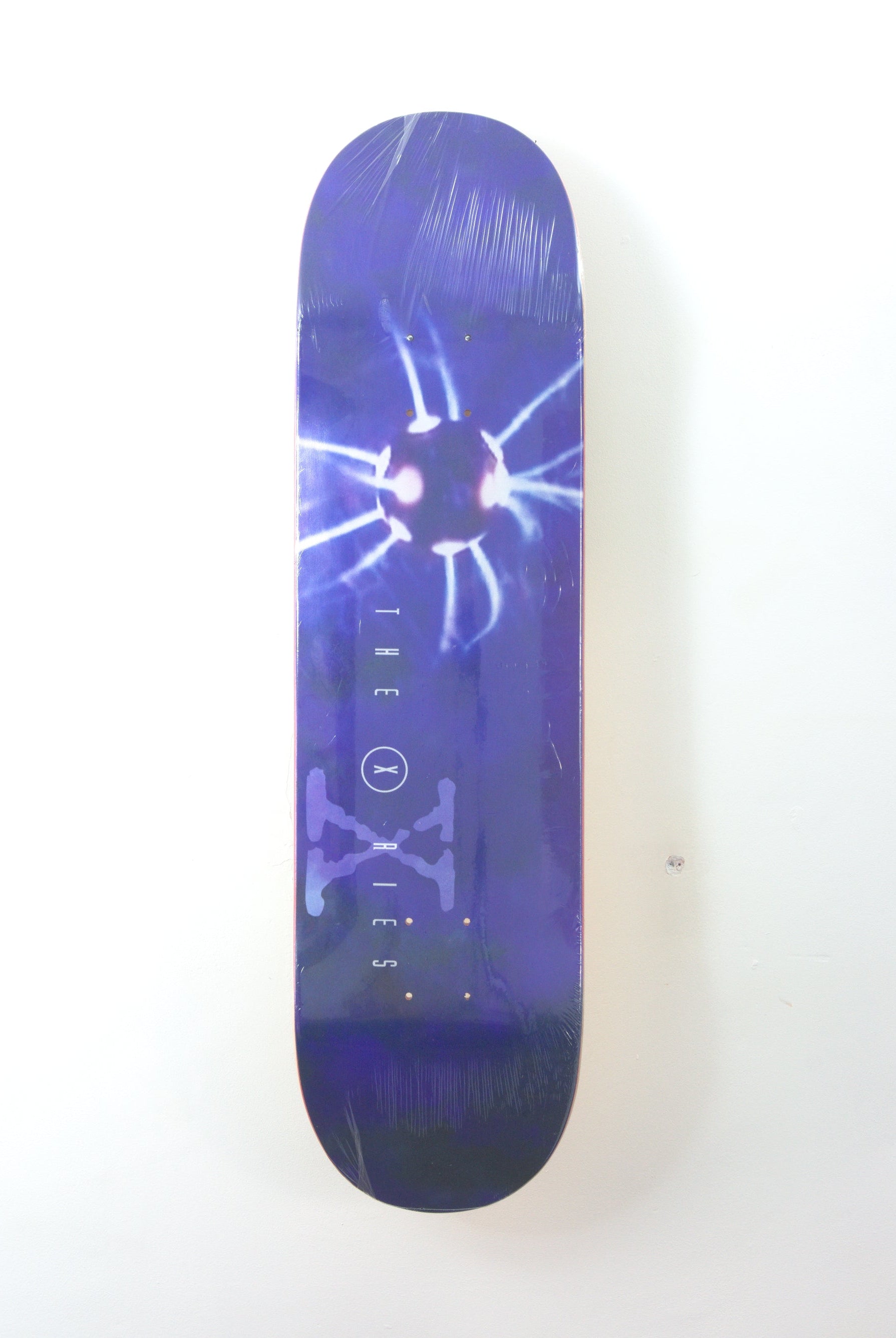 Theories of atlantis – paranormal skateboard deck 8.25’’ x 32.00’’ purple skateboard deck